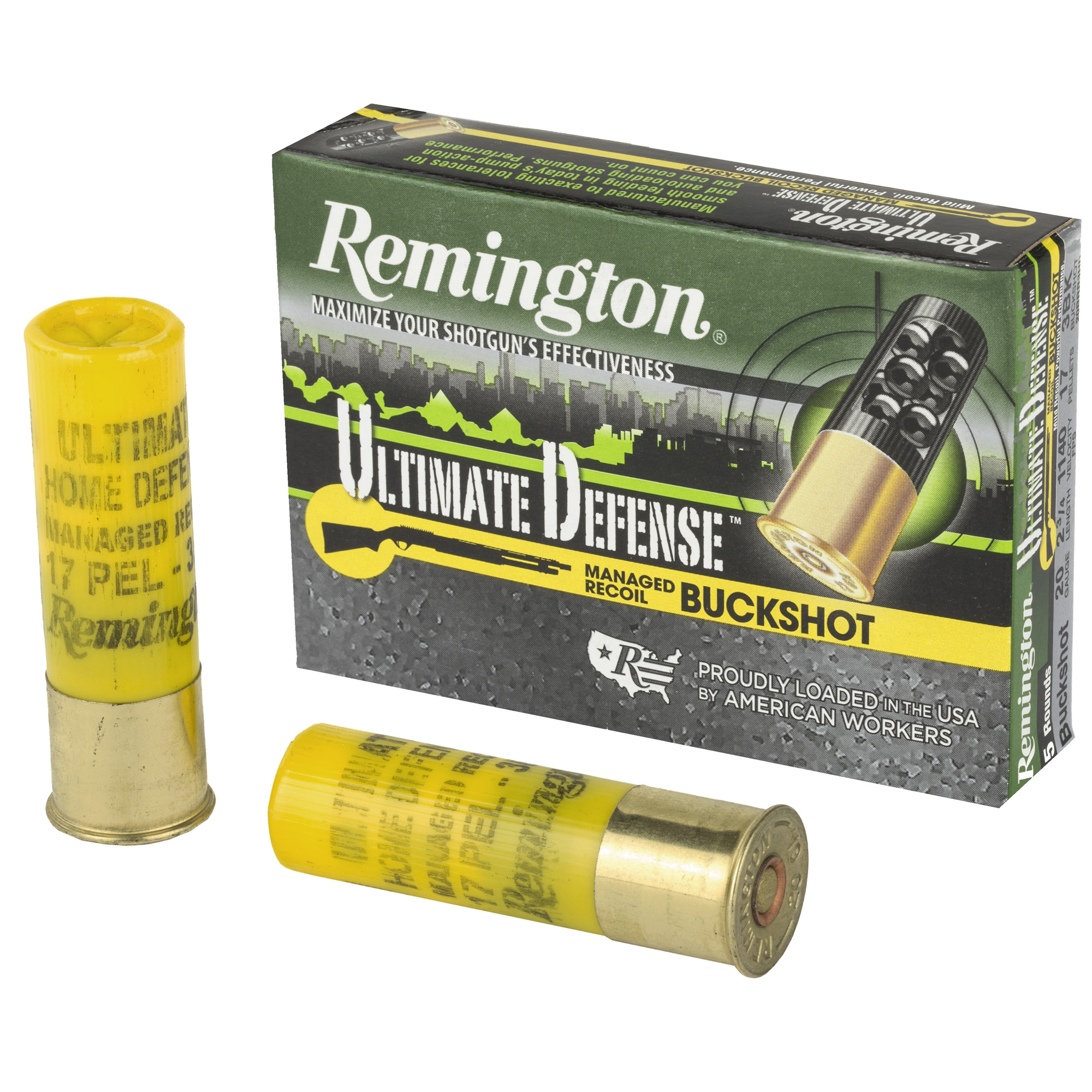 Remington Ultimate Defense 20 Gauge 2.75″ 17 Pellets Shotshell – 5rd