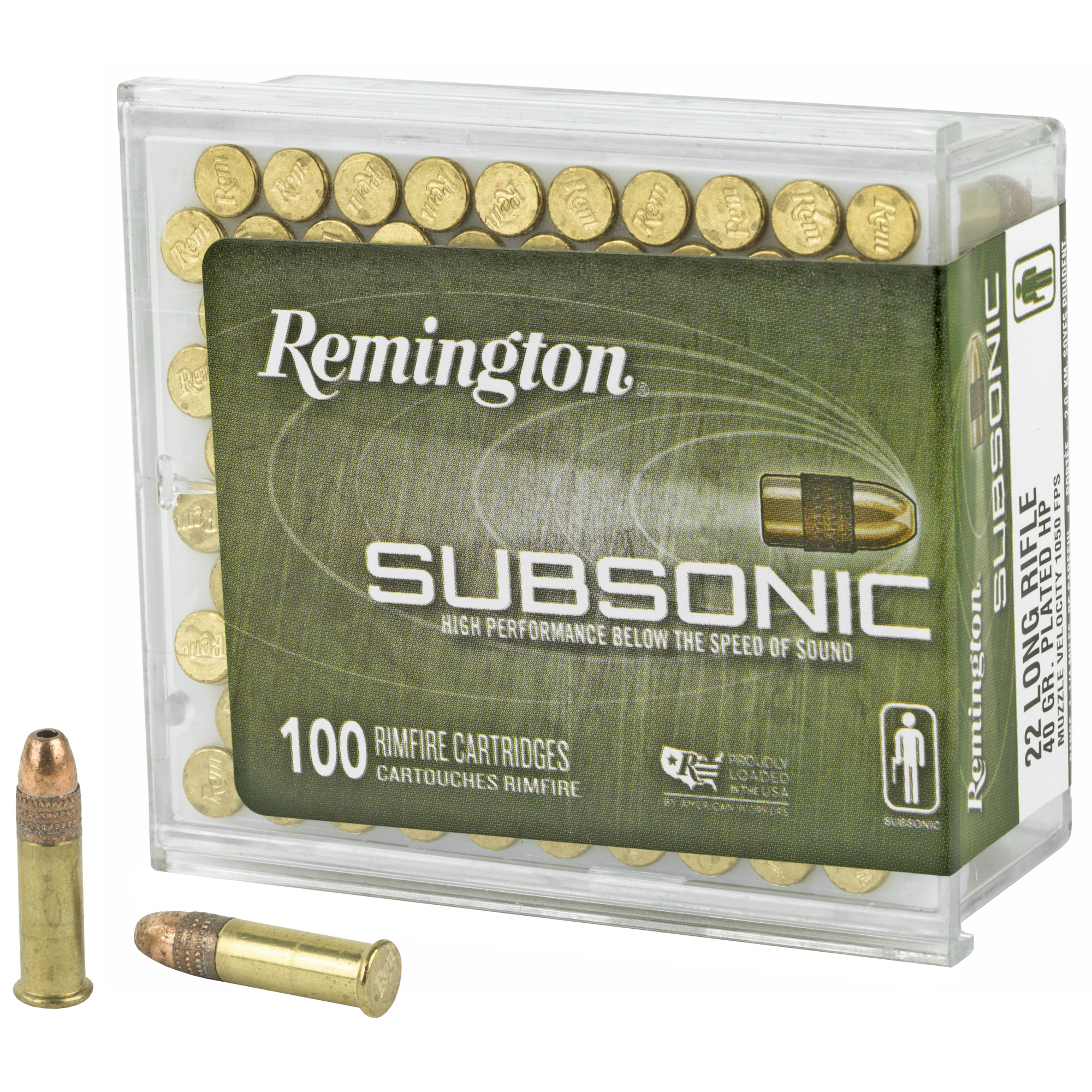 Remington Subsonic 22 LR 40gr Copper – 100rd