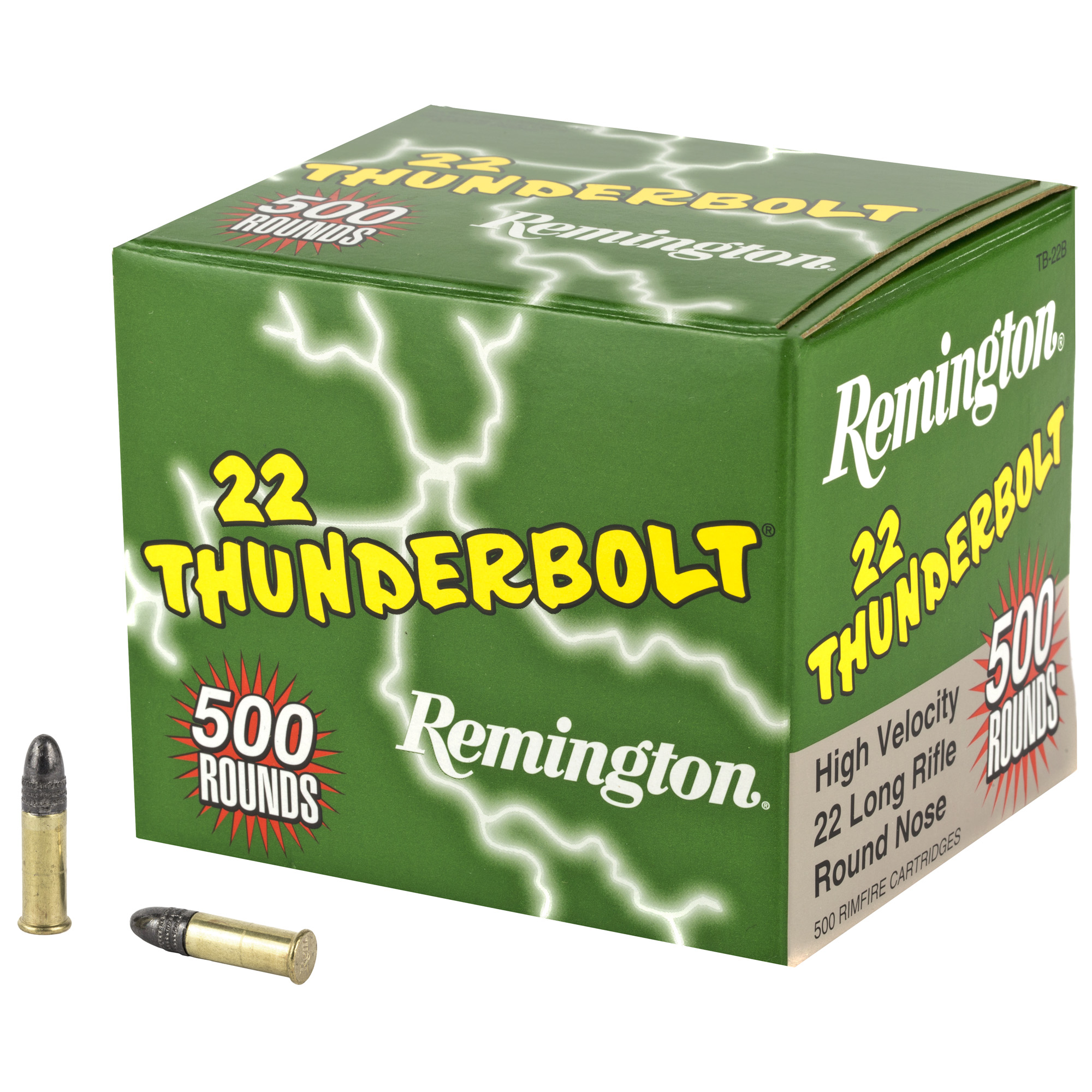 Remington Thunderbolt 22 LR Hi-Velocity 40gr Round Nose – 500rd