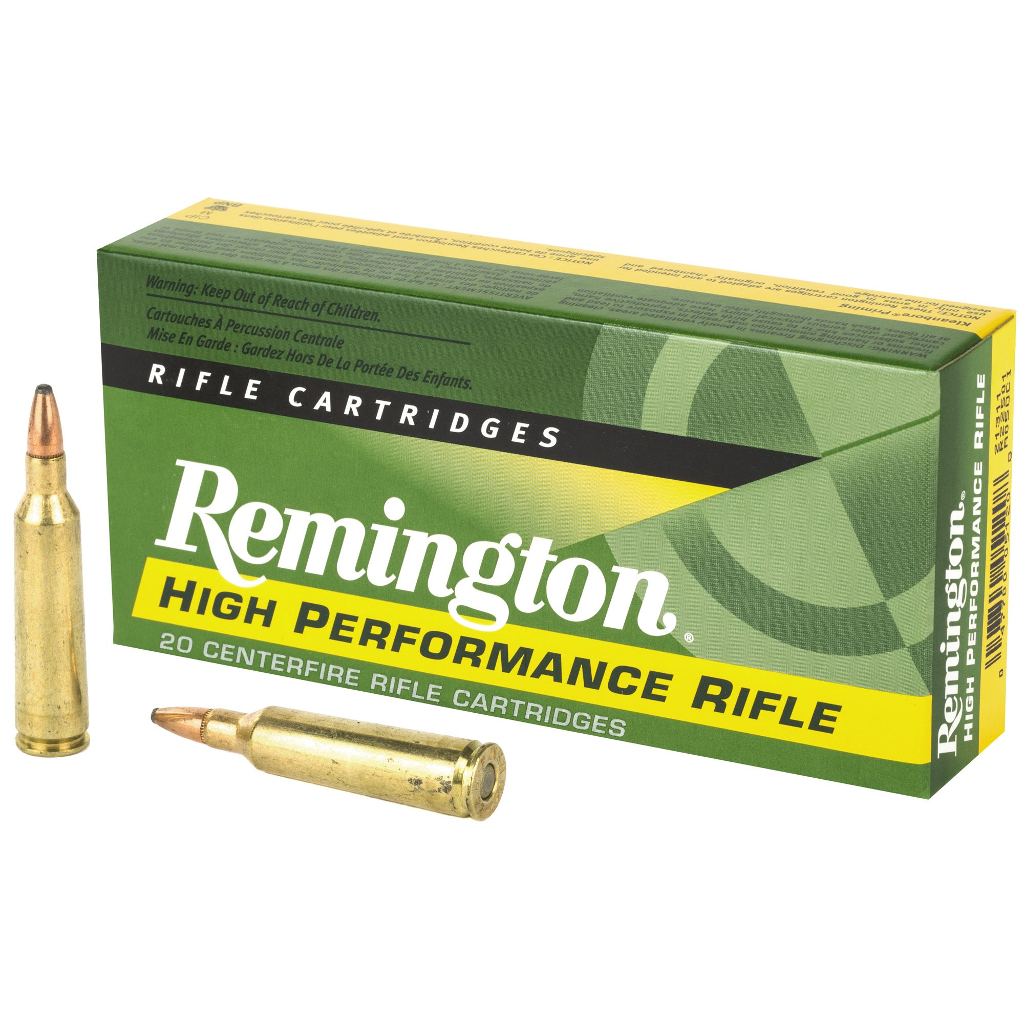 Remington Core Lokt 22-250 Remington 55gr Pointed Soft Point – 20rd