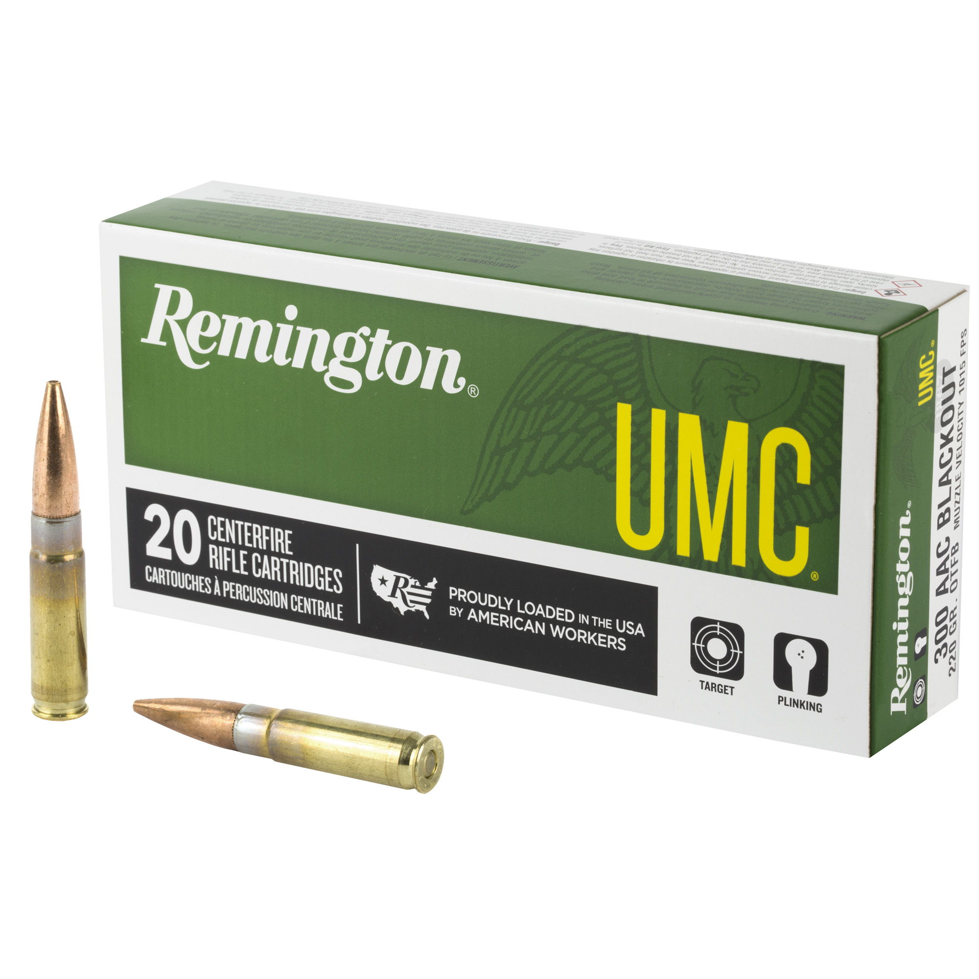 Remington UMC 300 Blackout 220gr Open Tip Flat Base – 20rd