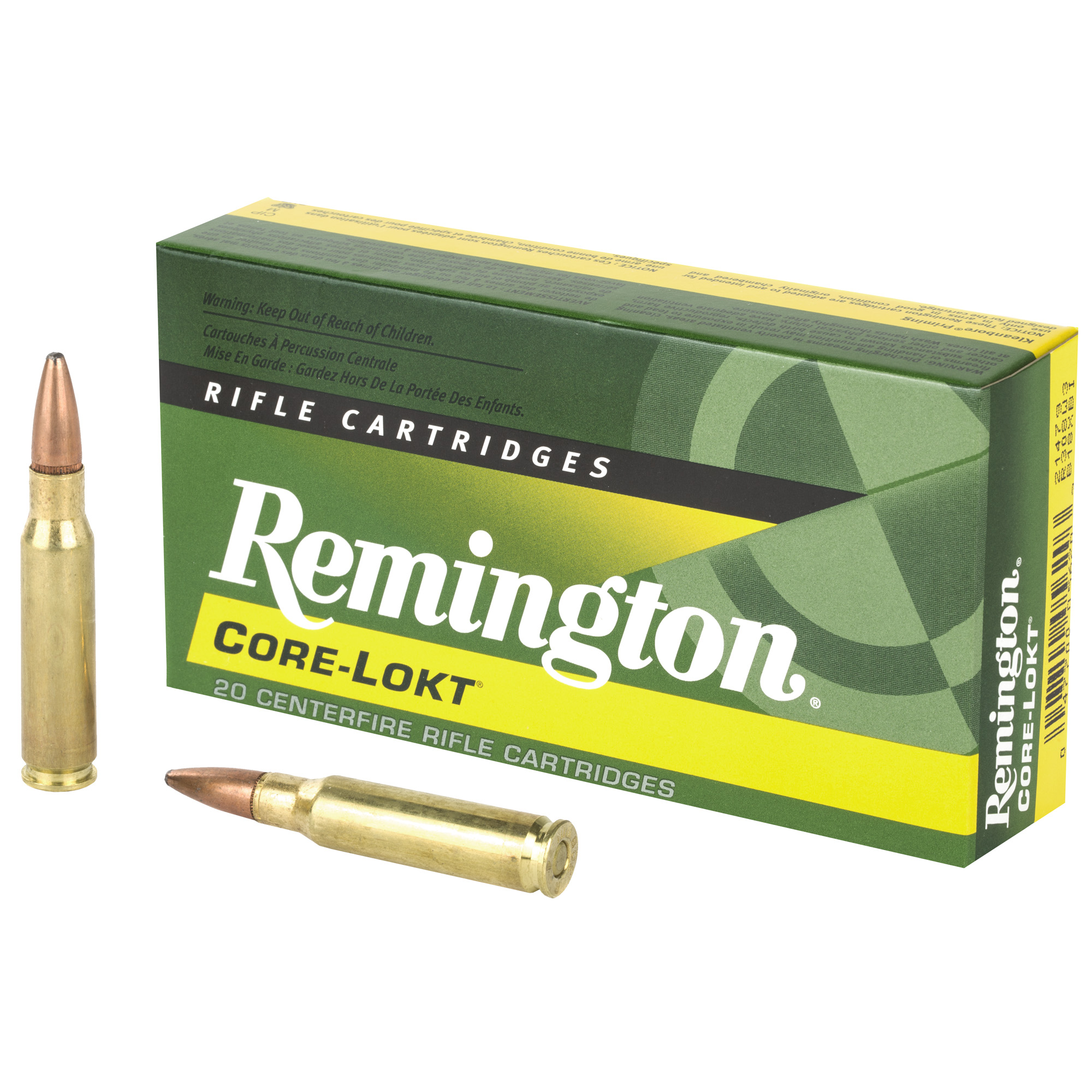 Remington Core Lokt 308 Winchester 180gr Pointed Soft Point – 20rd