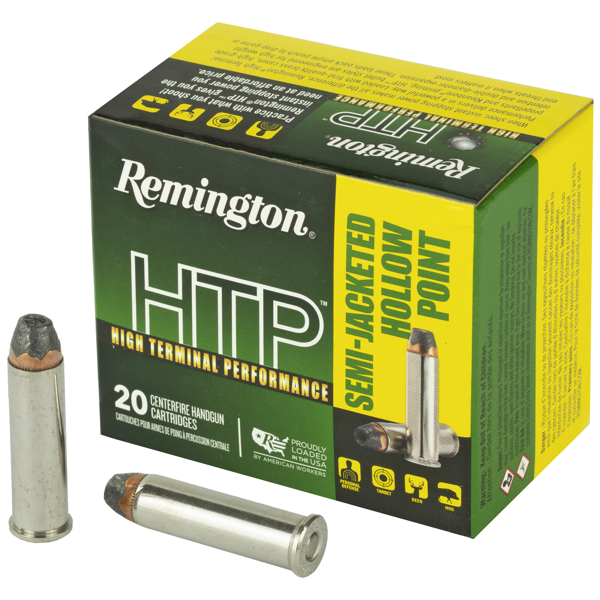 Remington High Terminal Performance 357 Magnum 158gr Semi Jacketed Hollow Point – 20rd