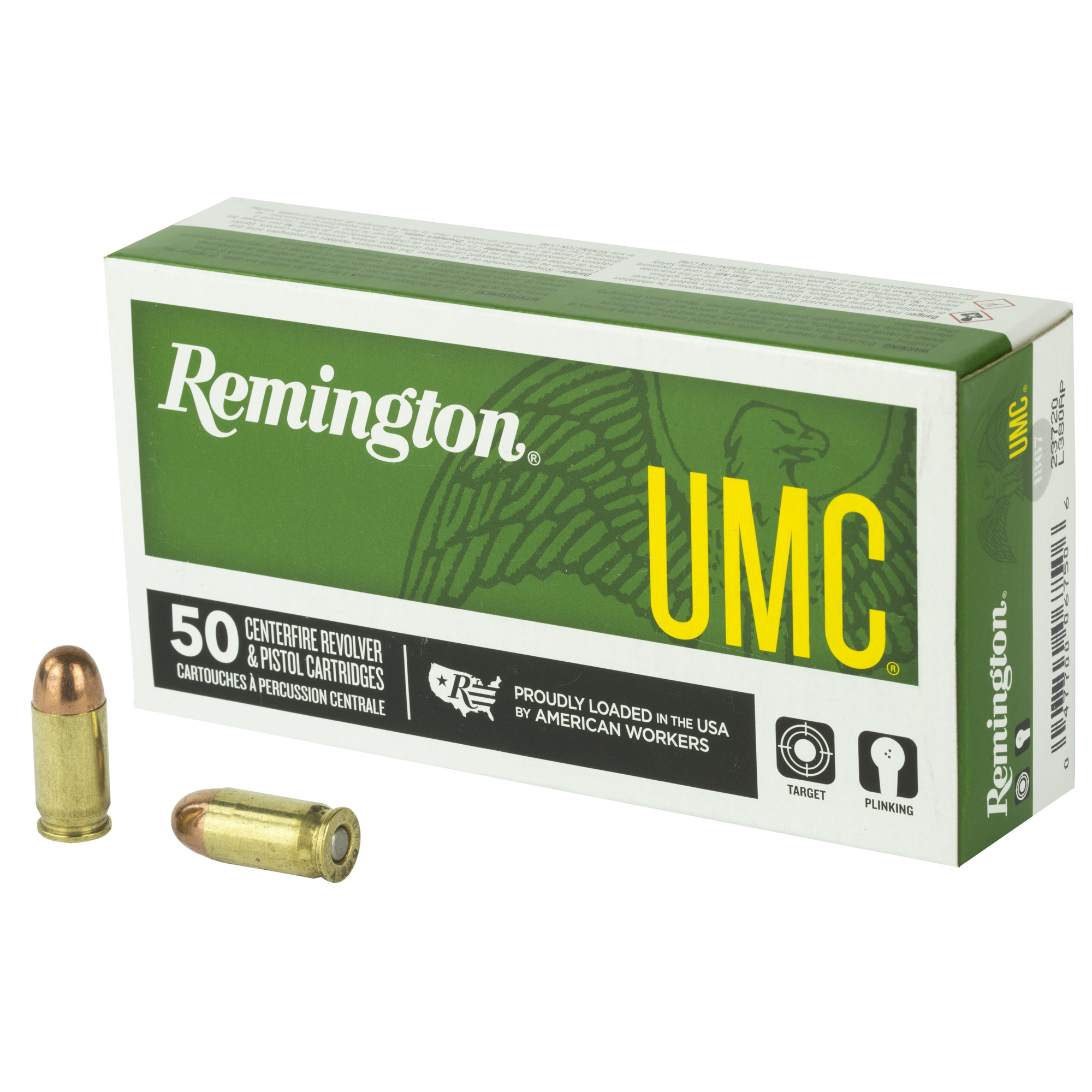 Remington UMC 380 ACP 95gr Full Metal Jacket – 50rd