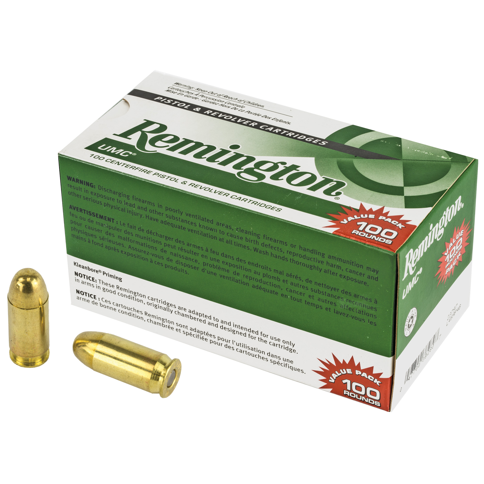 Remington UMC 45 ACP Value Pack – 100rd 230gr Full Metal Jacket – 100rd