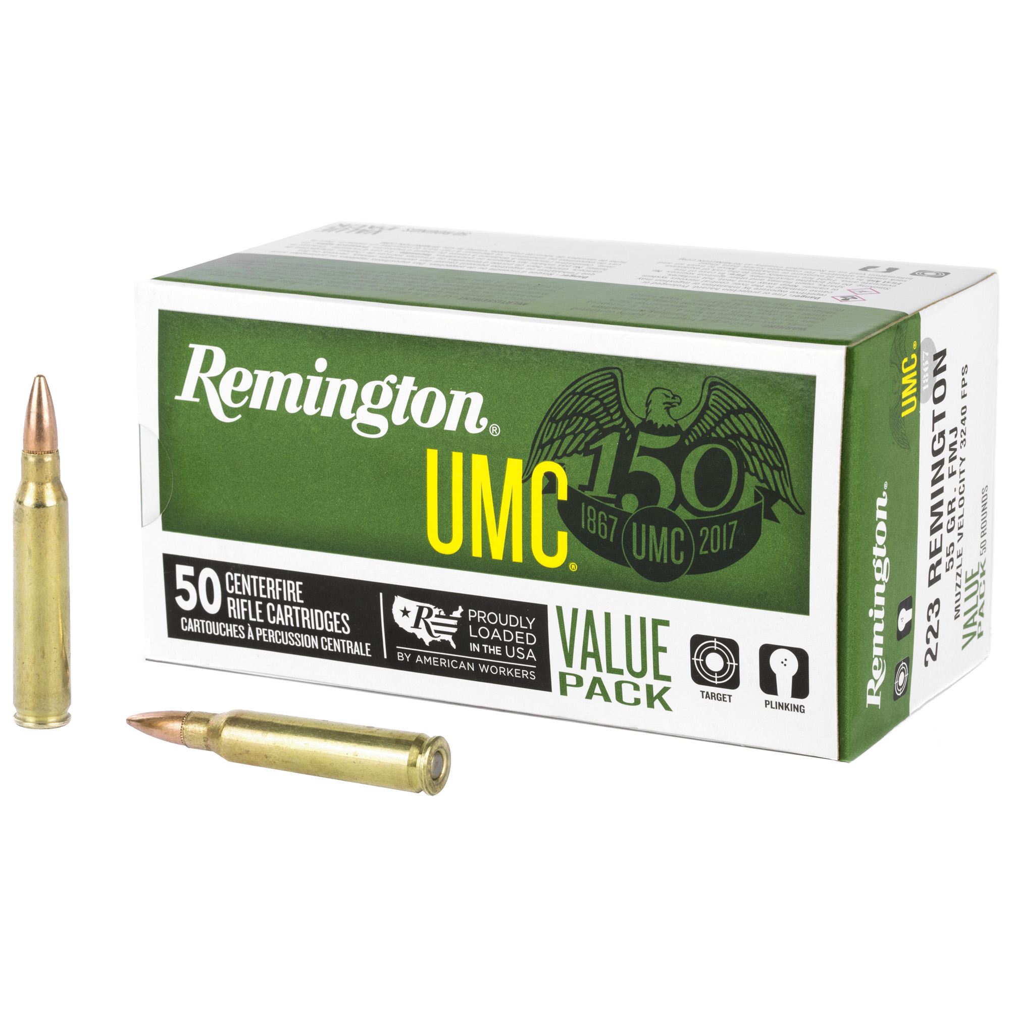 Remington UMC 223 Remington 55gr Full Metal Jacket – 50rd