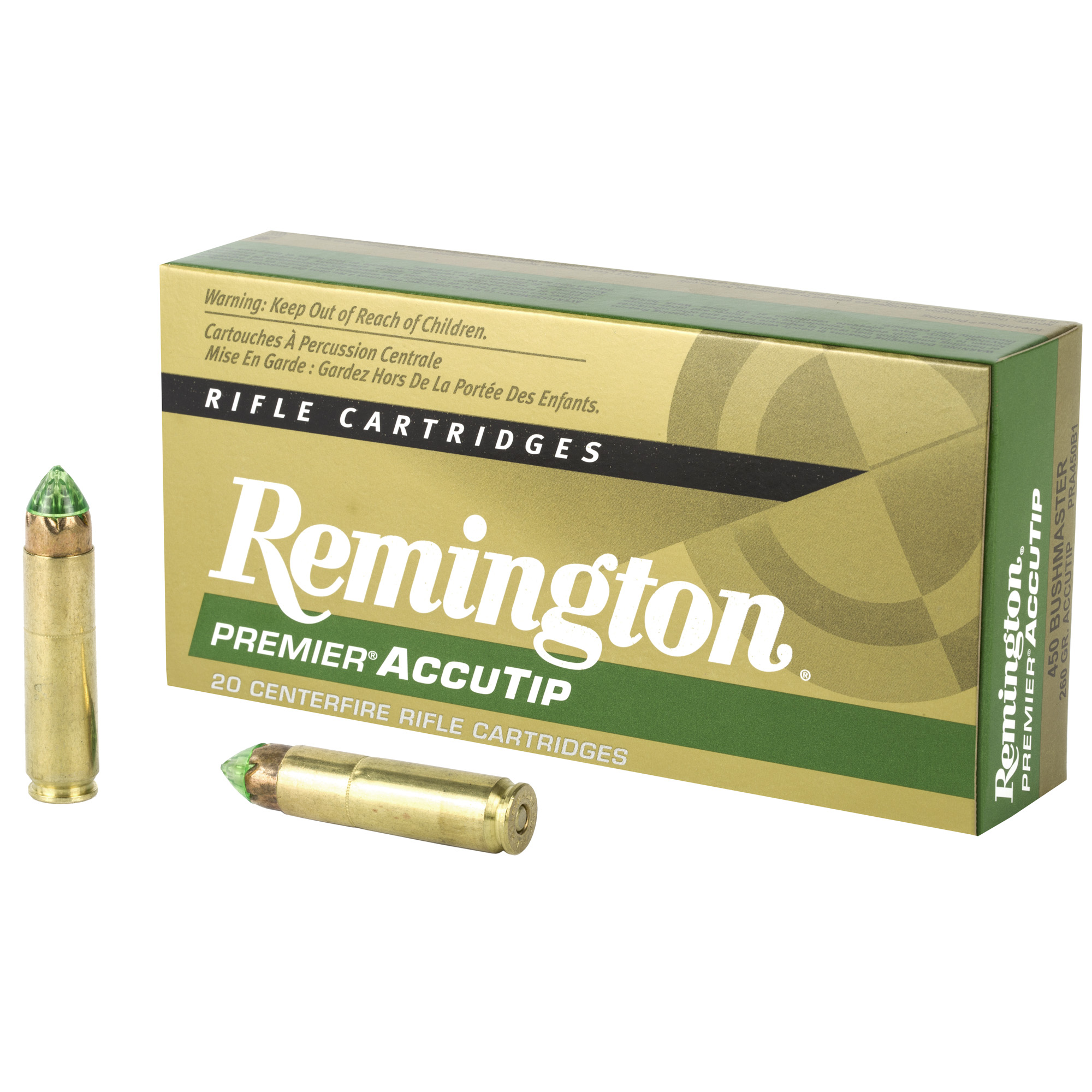 Remington Premier AccuTip 450 Bushmaster 260gr Hollow Point – 20rd