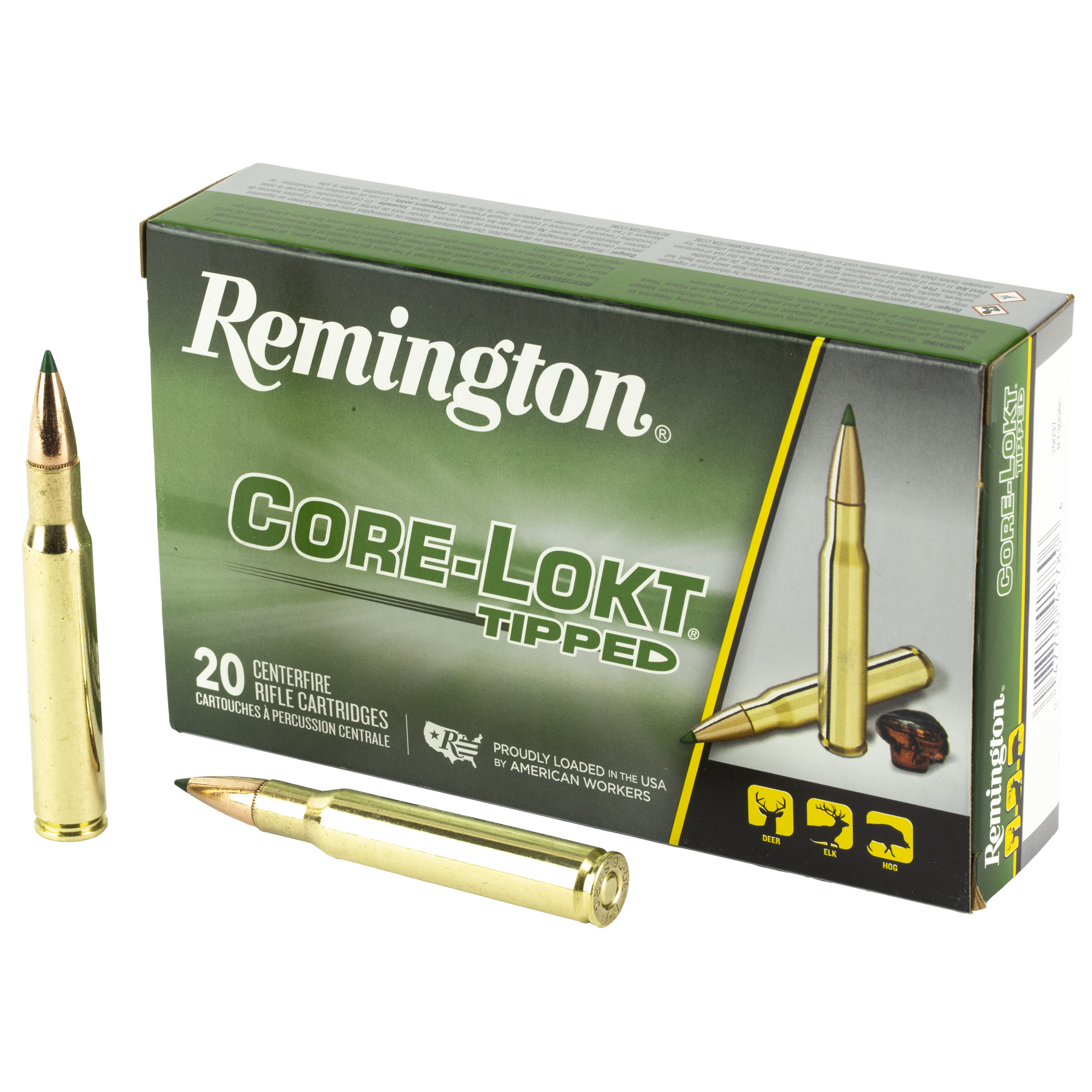 Remington Core Lokt TIPPED 30-06 Springfield 180gr Polymer Tip – 20rd