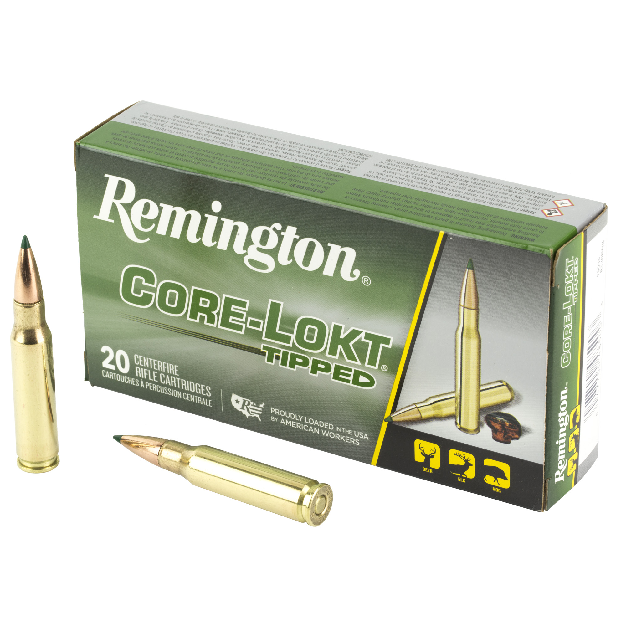 Remington Core Lokt TIPPED 308 Winchester 165gr Polymer Tip – 20rd