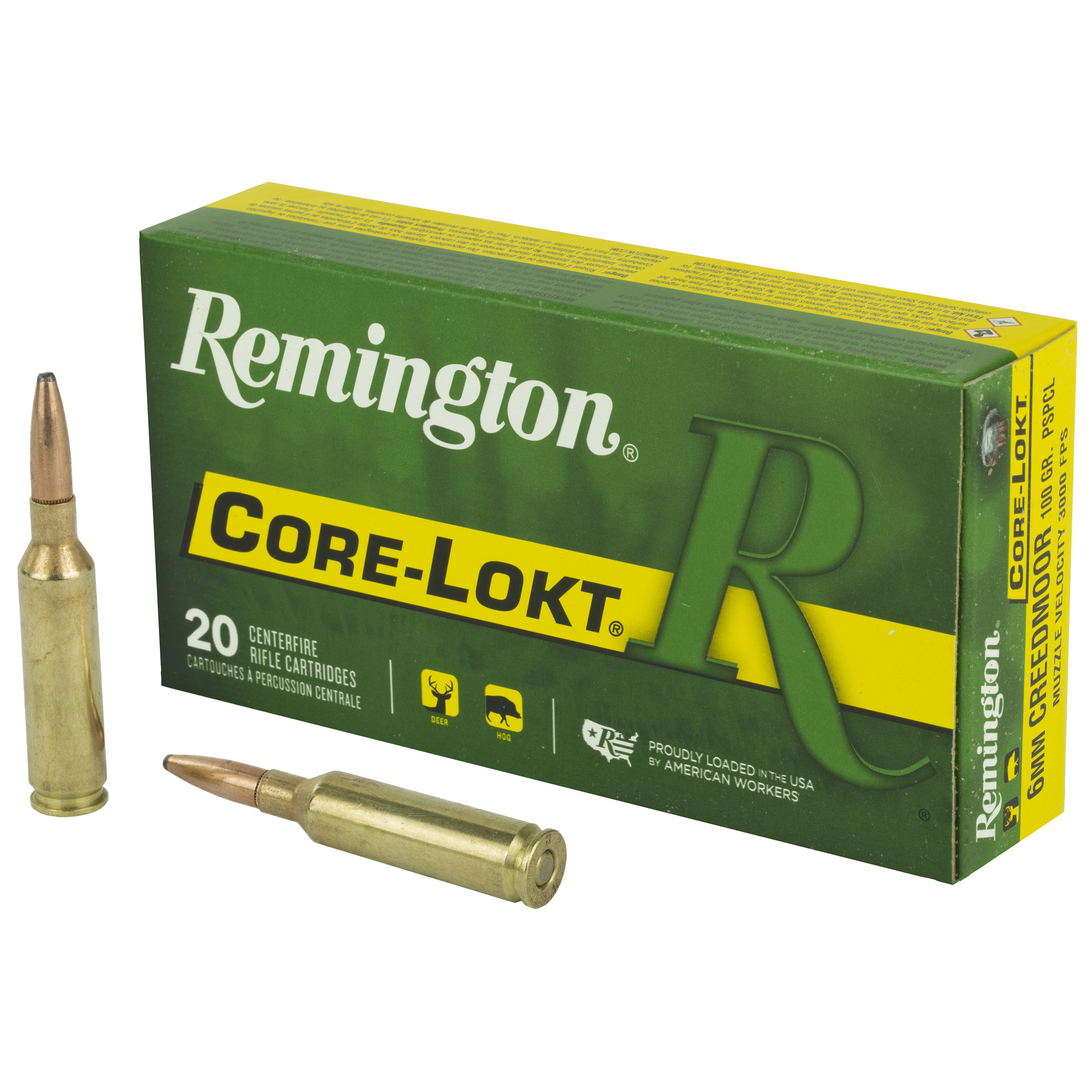 Remington Core-Lokt PSP 6MM Creedmoor 100gr Pointed Soft Point – 20rd