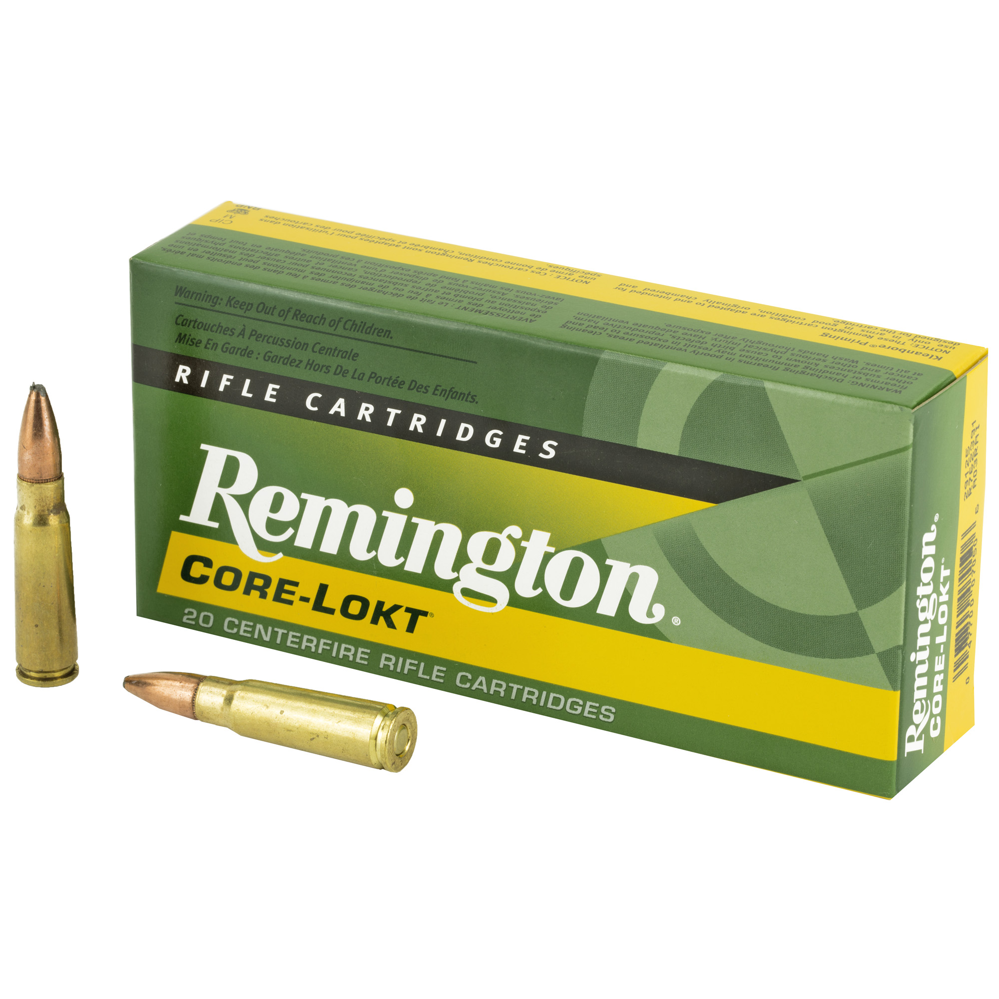 Remington Core Lokt 7.62×39 125gr Pointed Soft Point – 20rd