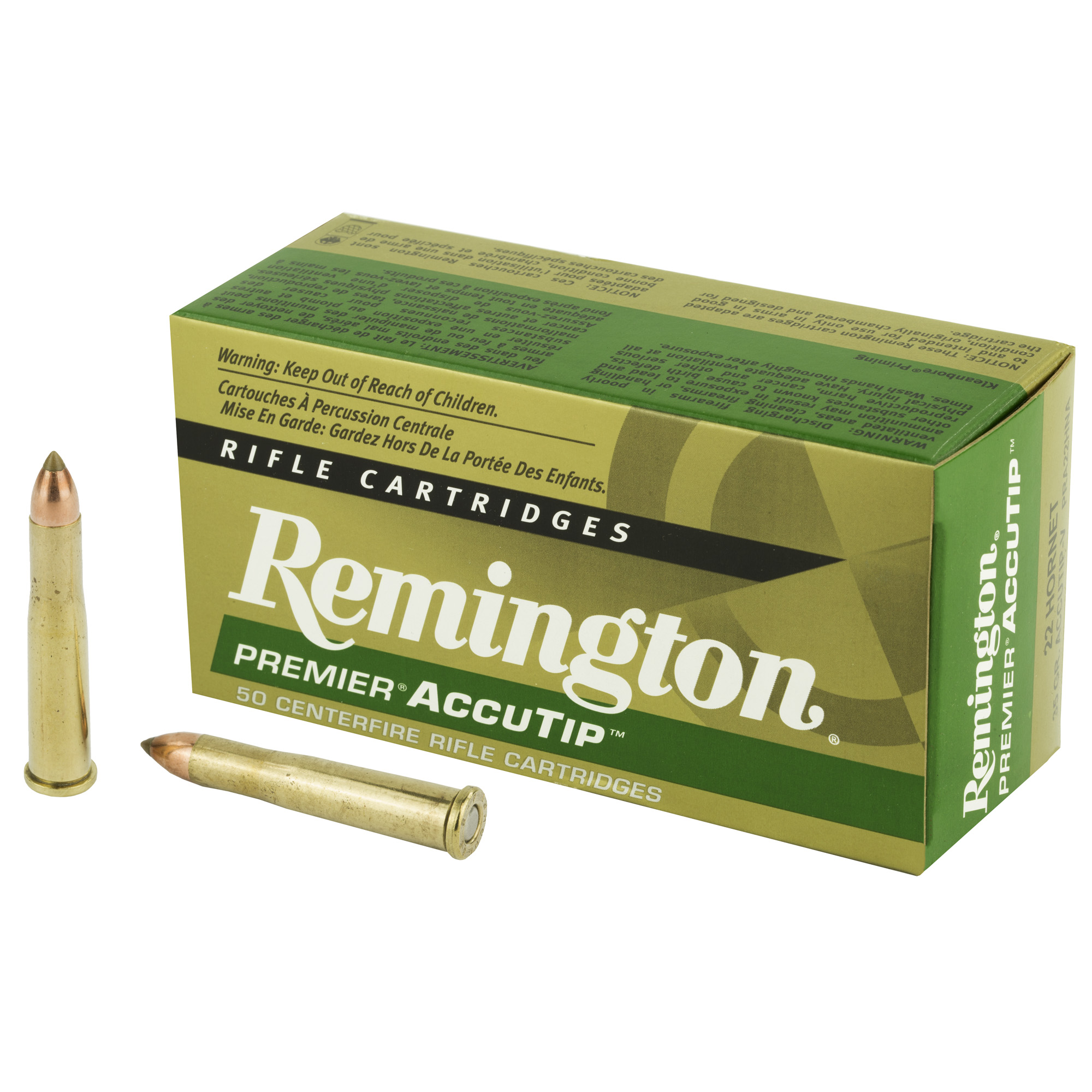 Remington Premier AccuTip 22 Hornet 35gr – 50rd