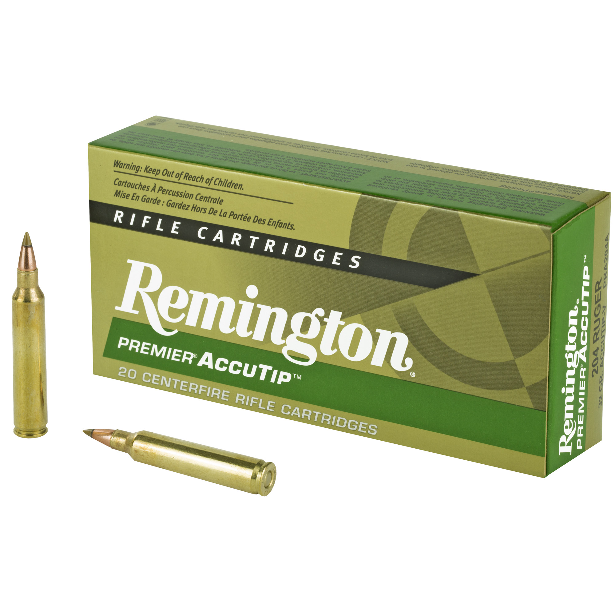 Remington Premier AccuTip 204 Ruger 32gr Soft Point – 20rd