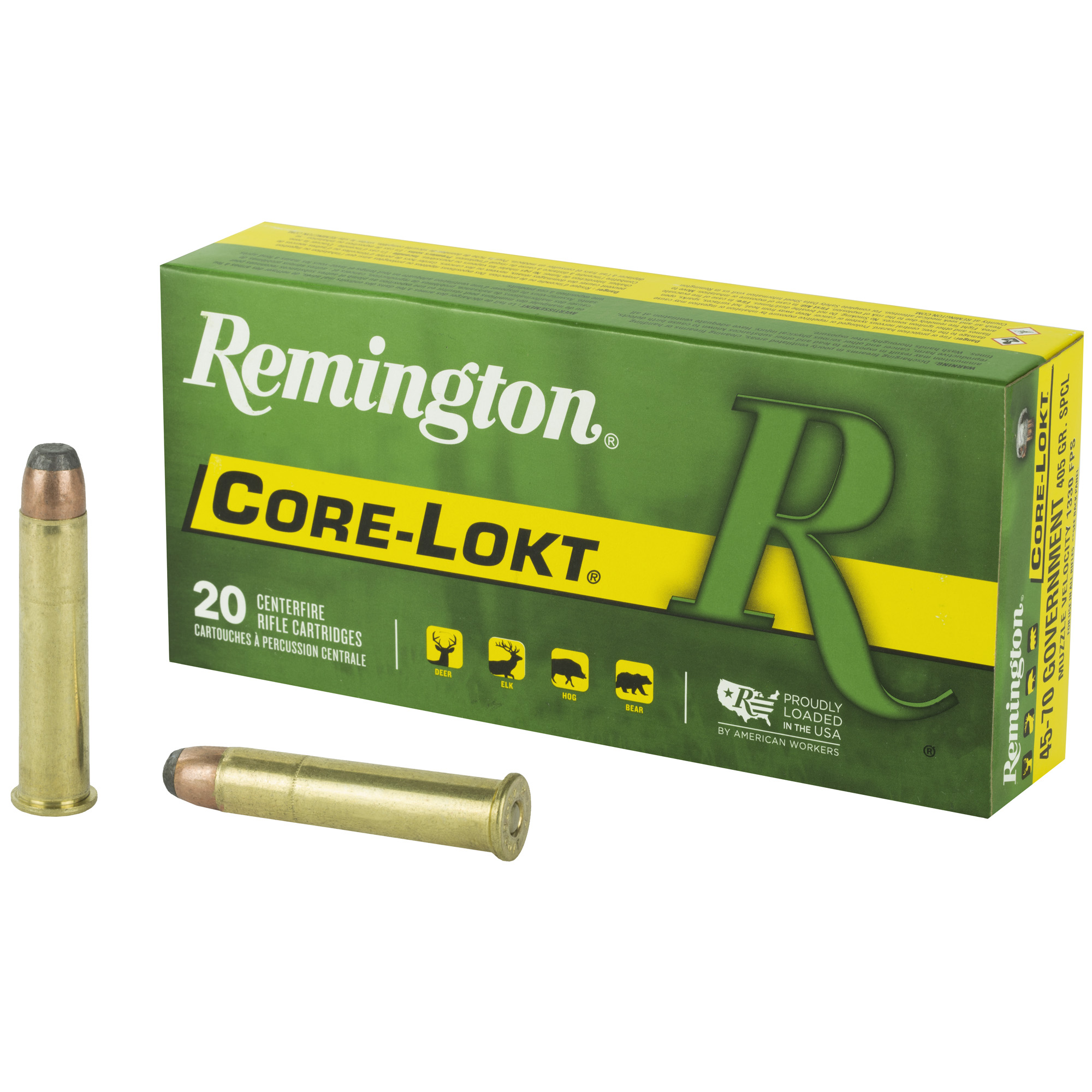 Remington Core Lokt 45-70 Government 405gr Soft Point – 20rd