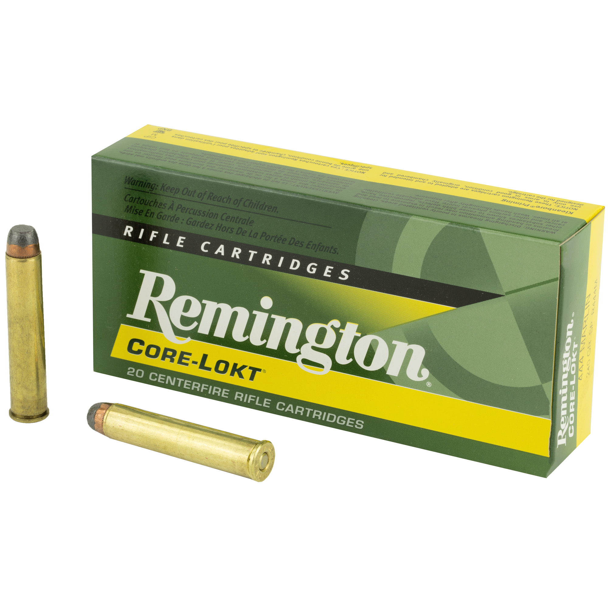 Remington Core Lokt 444 Marlin 240gr Soft Point – 20rd