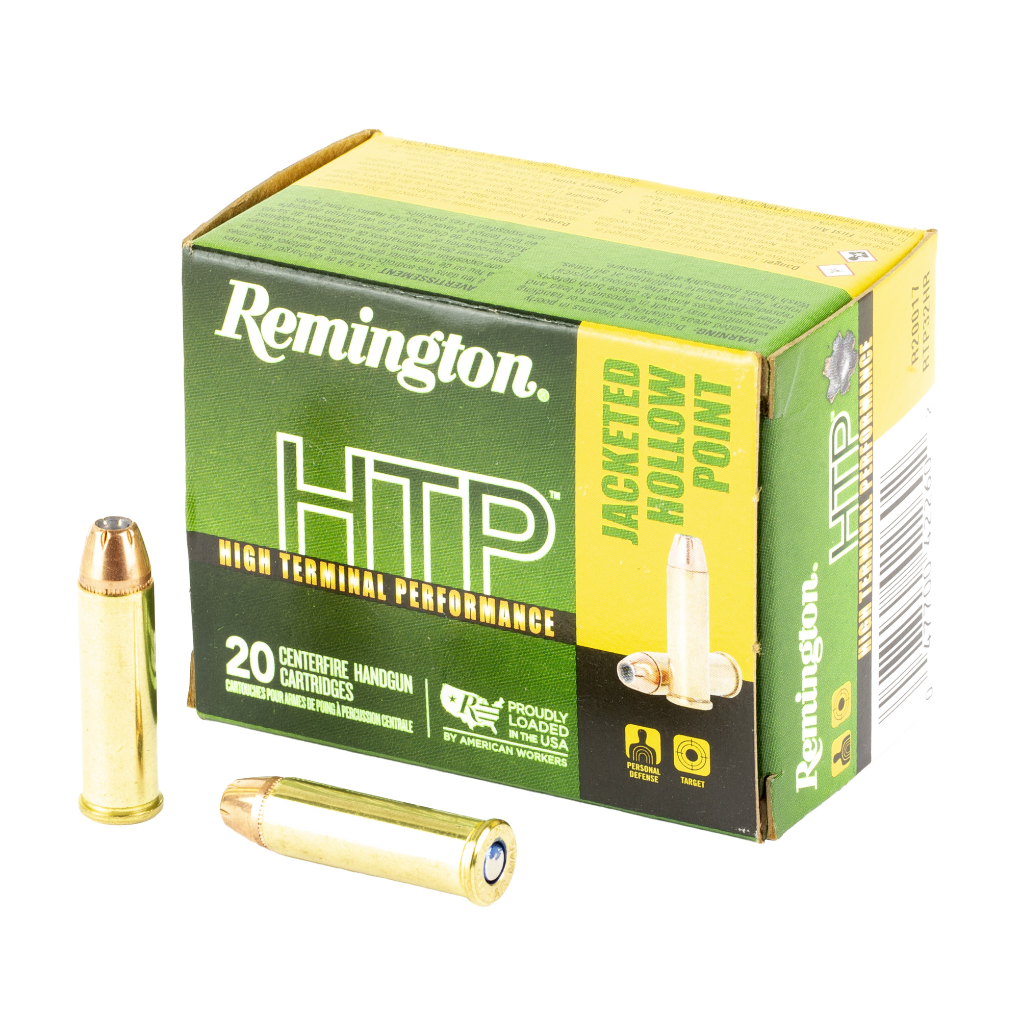 Remington High Terminal Performance 32 H&R 85gr Jacketed Hollow Point – 20rd