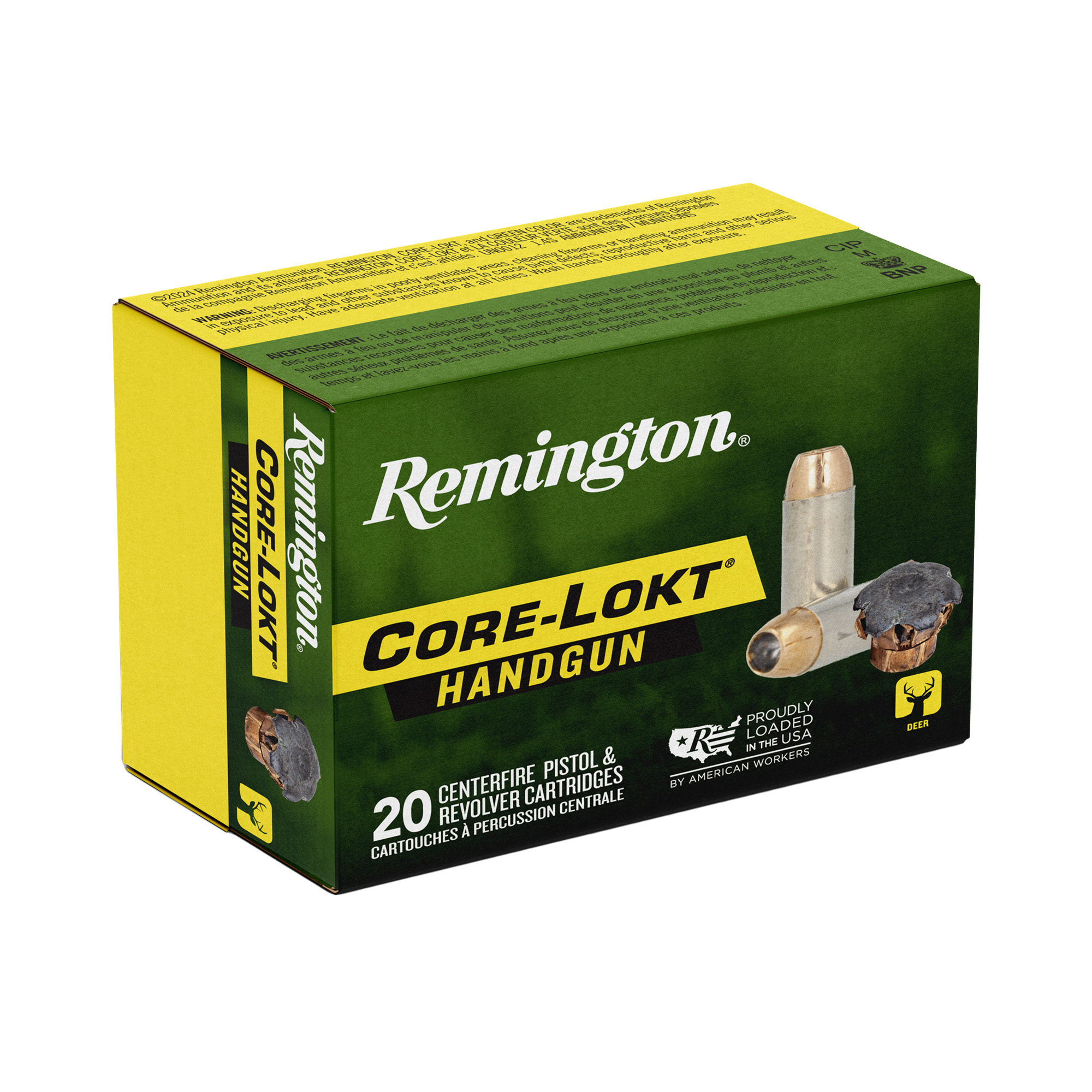 Remington Core Lokt 357 Magnum 180gr Jacketed Hollow Point – 20rd