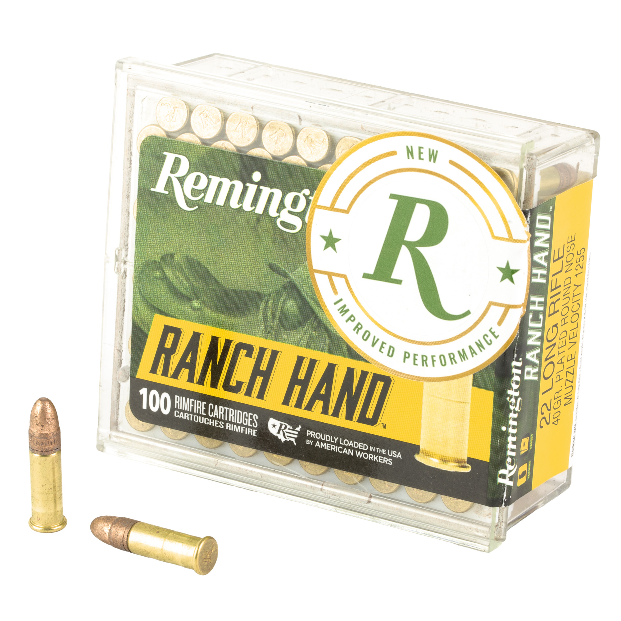 Remington Ranch Hand 22 LR 40gr Plated Round Nose – 100rd