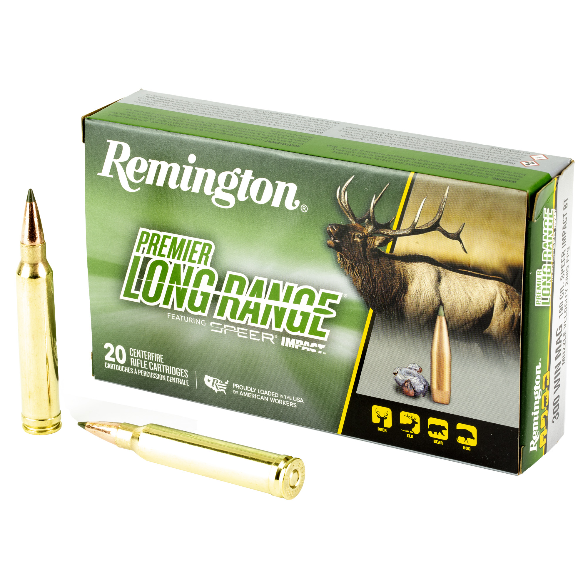 Remington Speer Impact 300 Winchester Magnum 190gr Polymer Tip – 20rd