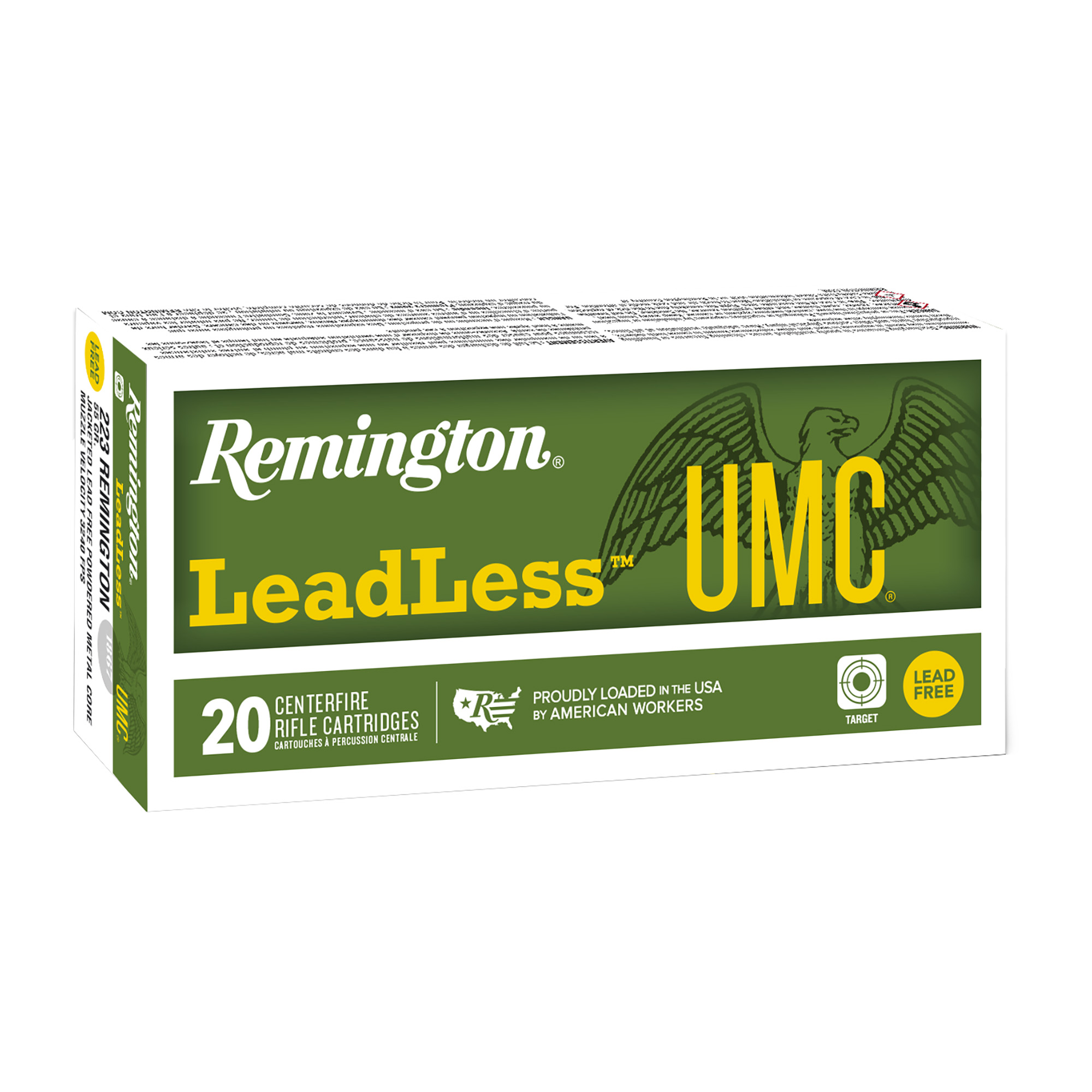 Remington UMC Leadless 223 Remington 55gr Lead Free Ball – 20rd