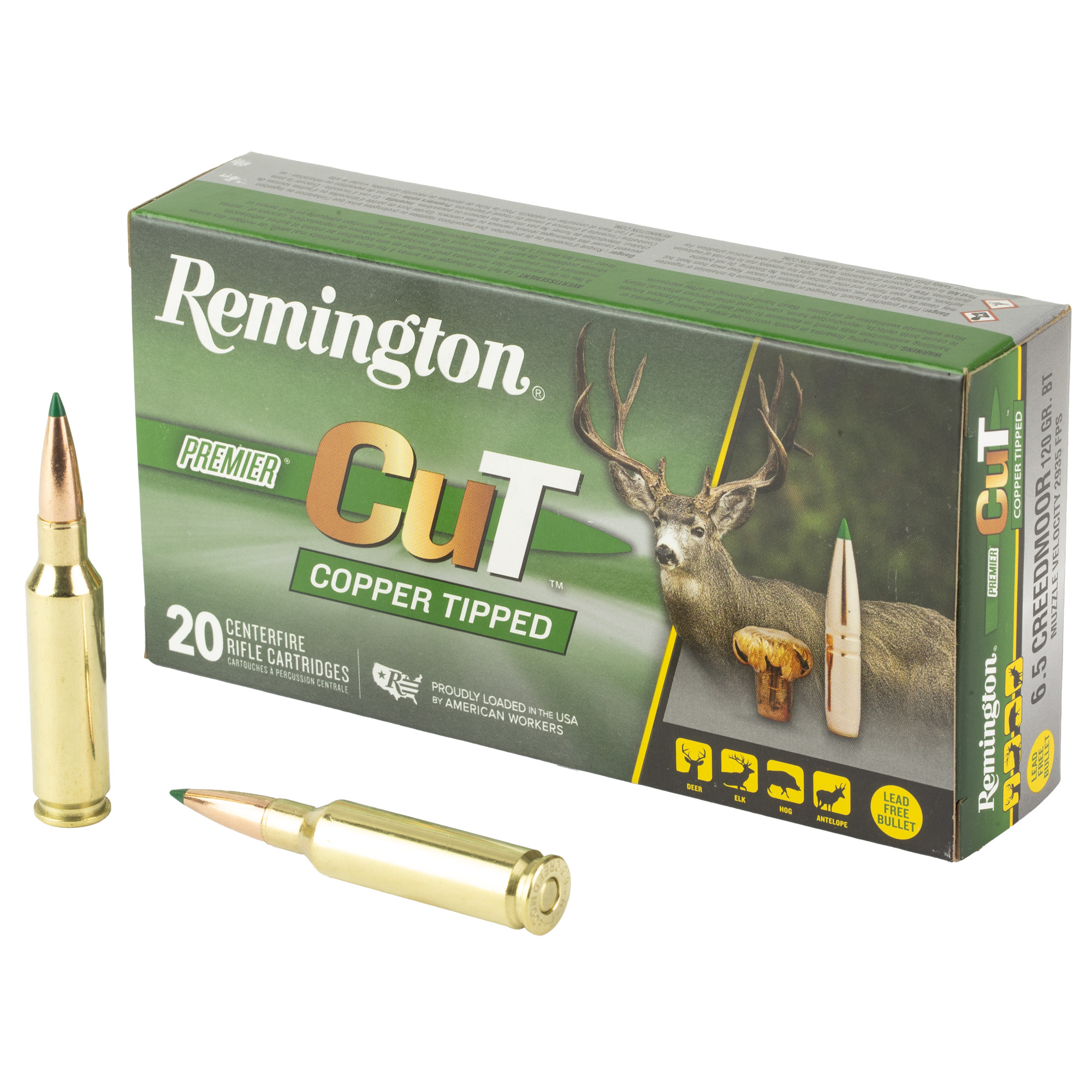 Remington Premier CuT 6.5 Creedmoor 120gr Copper – 20rd