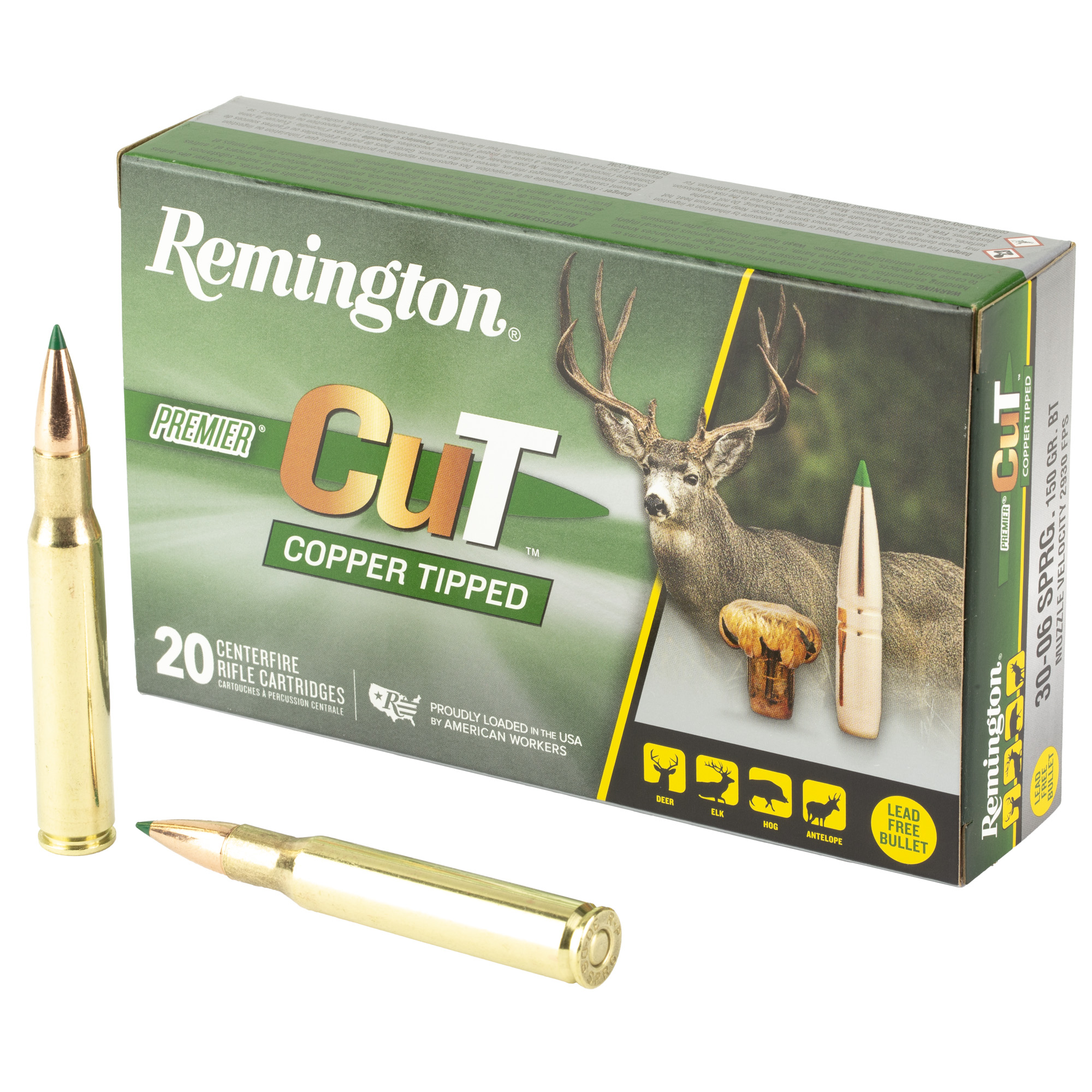 Remington Premier CuT 30-06 Springfield 165gr Copper – 20rd