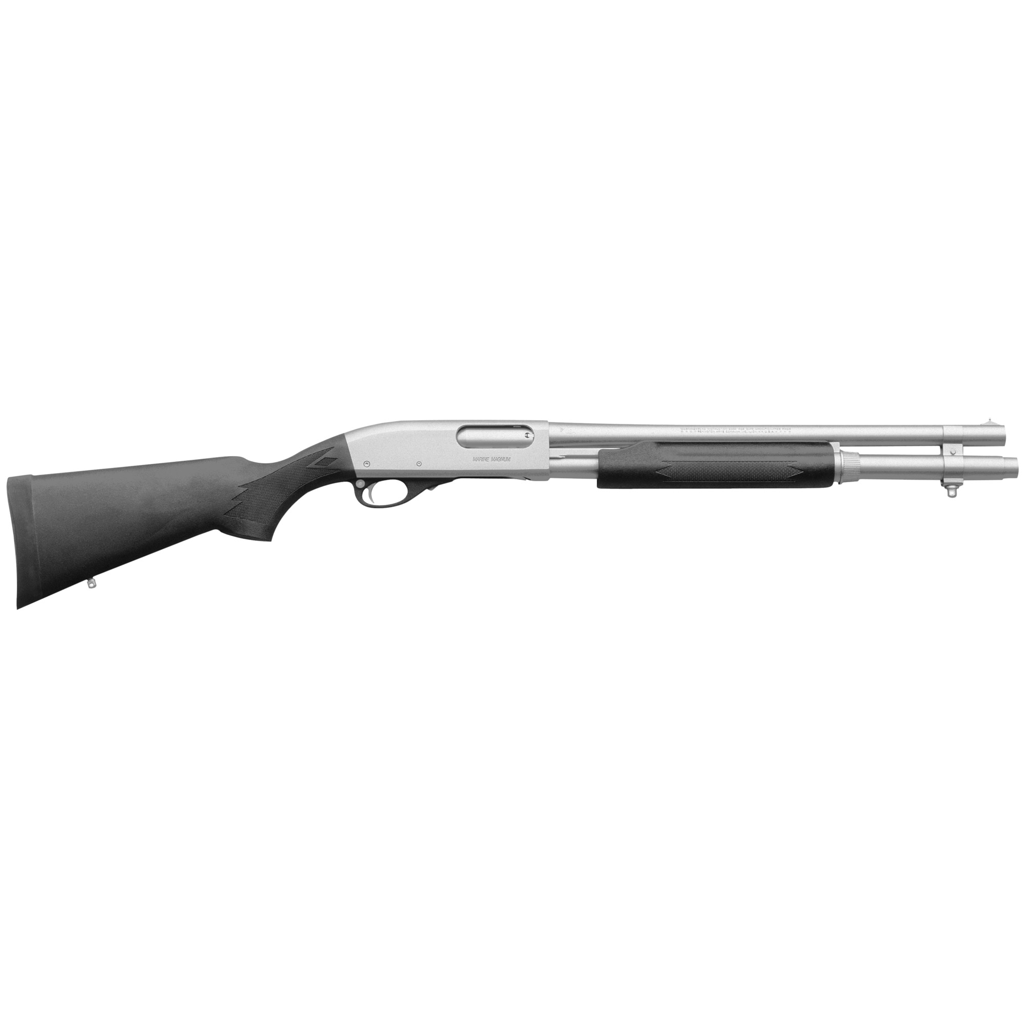 Remington 870 Marine Magnum 18″ 12 Gauge 3″ 6rd Bead – Silver