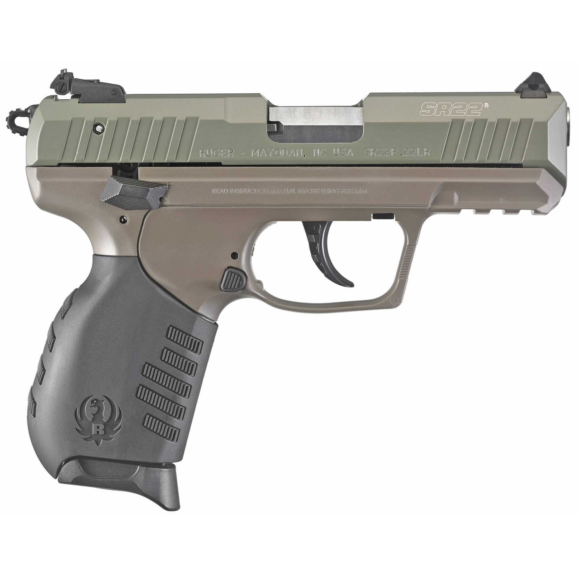 Ruger SR22 TALO Pistol 3.5″ 22 LR 10rd Adjustable Rear Sight – Flat Dark Earth, Olive Drab Green