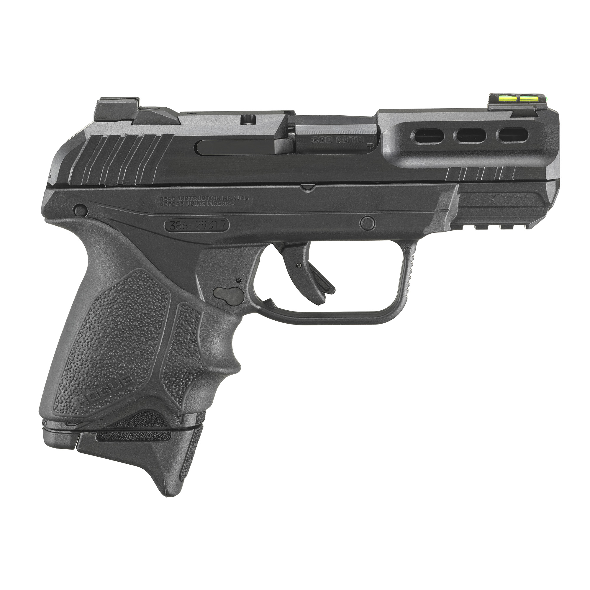 Ruger Security-380 Double Action 3.42″ 380 ACP 10rd Fiber Front & Adjustable Rear Sights – Black