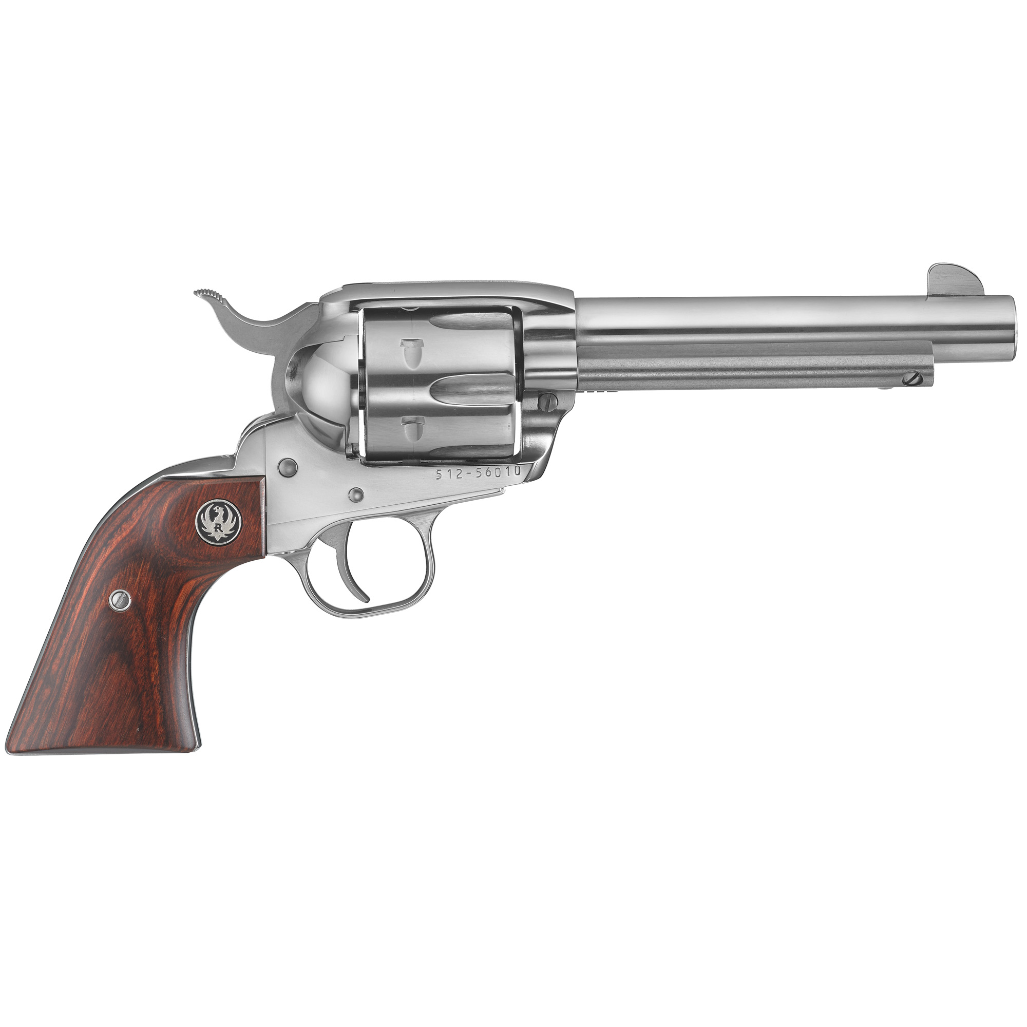 Ruger Vaquero Stainless Single Action 5.5″ 45 Long Colt 6rd Fixed Sights – Silver