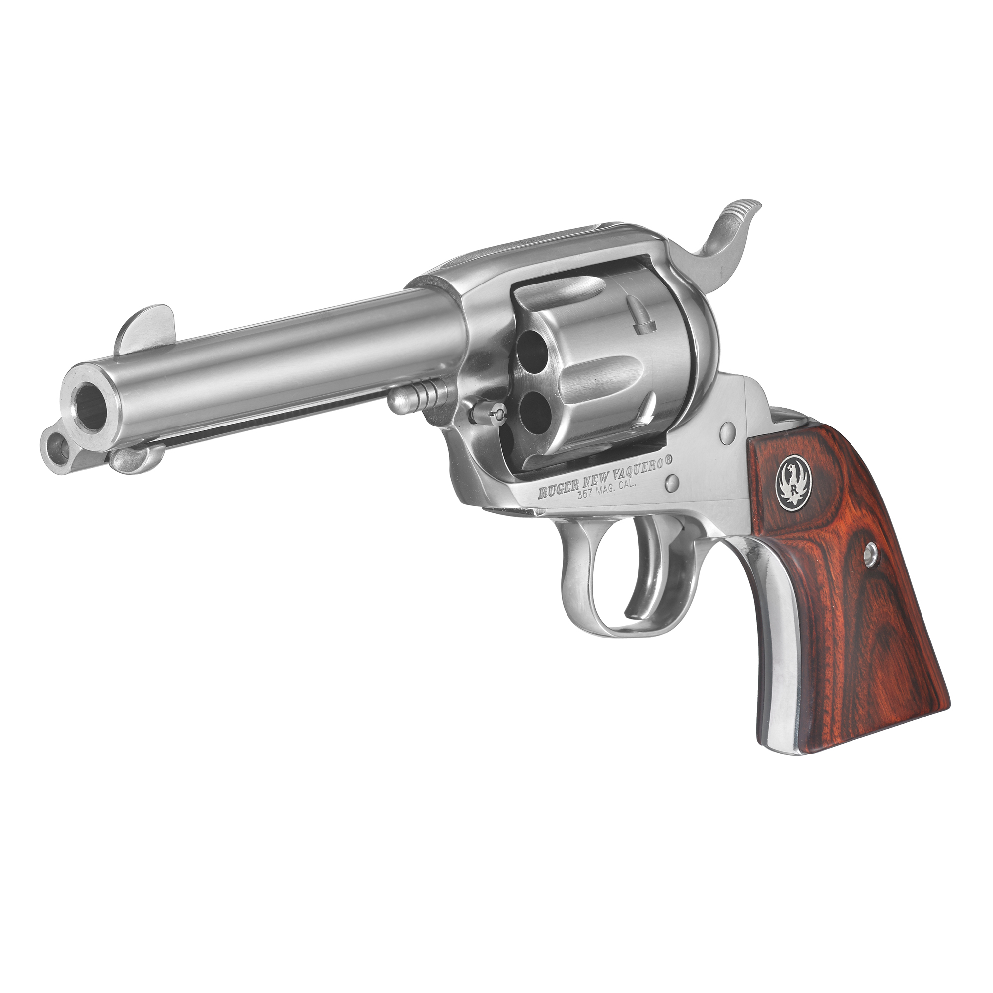 Ruger Vaquero Stainless Single Action 4.6″ 357 Magnum 6rd Fixed Sights – Silver