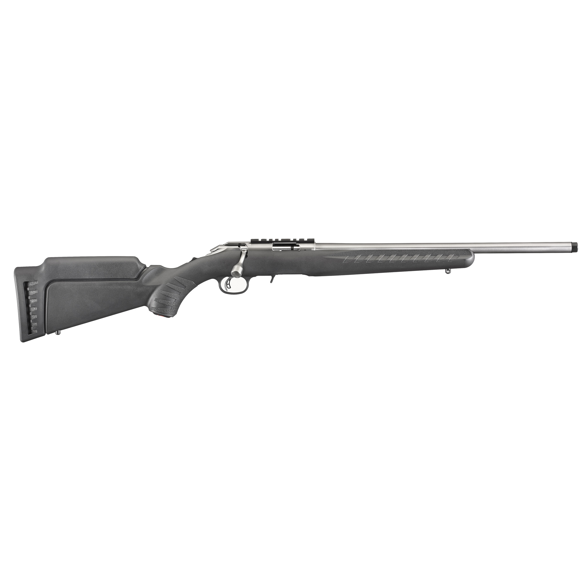 Ruger American Rimfire LRT Standard Rifle 18″ 22 LR 10rd – Silver