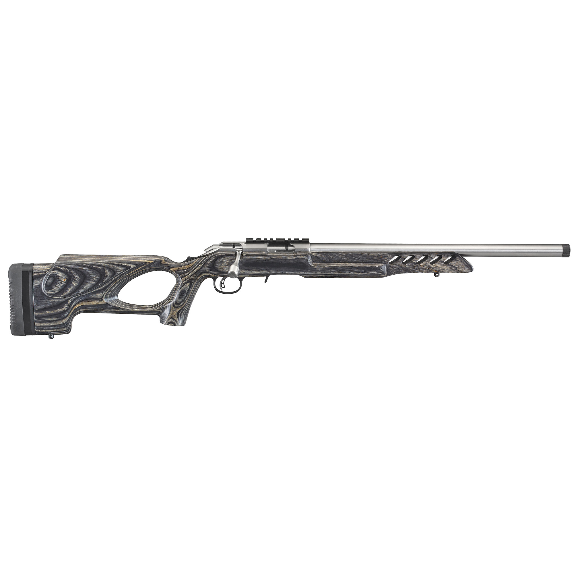 Ruger American Rimfire LRT Target Rifle 18″ 22 LR 10rd – Silver