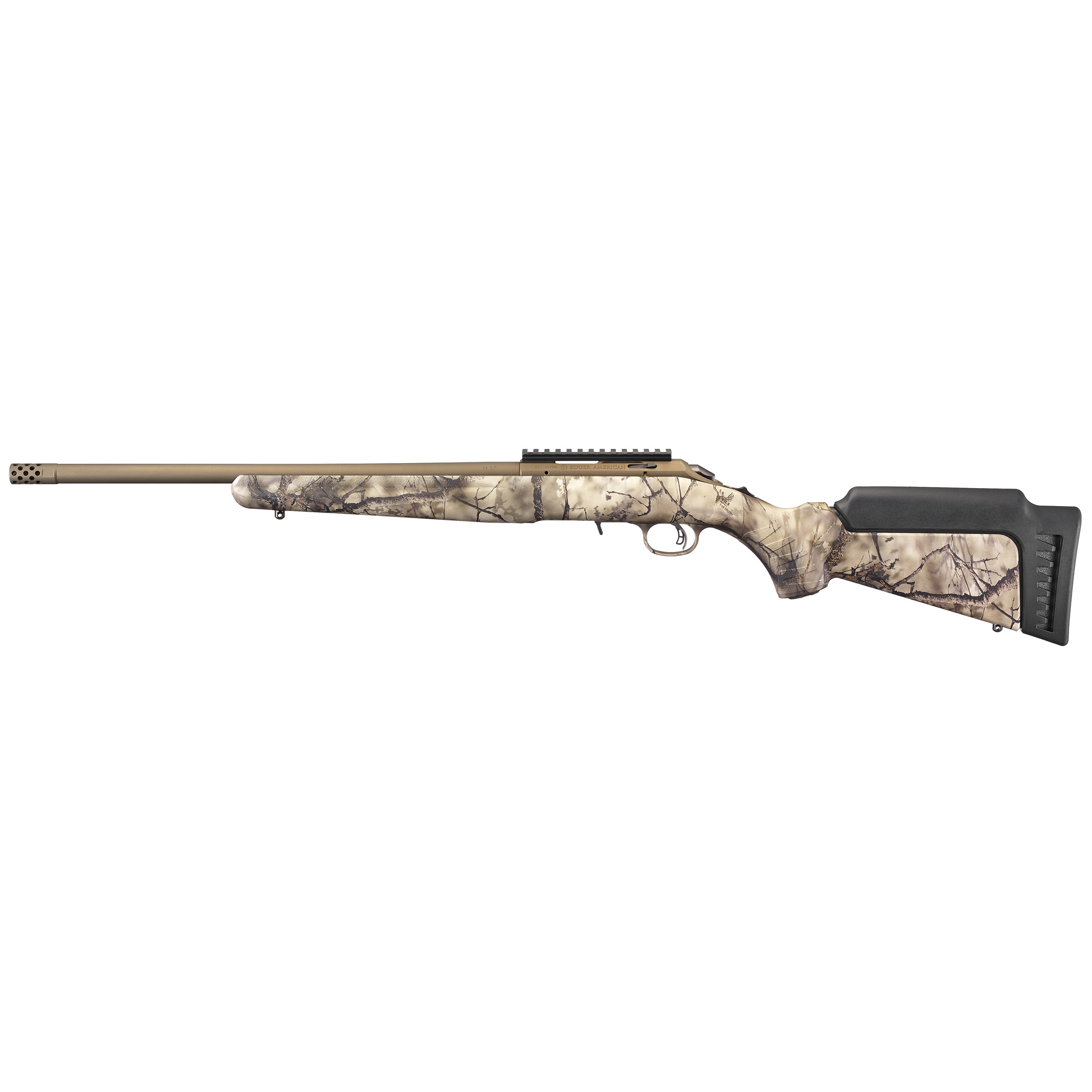 Ruger American Rimfire LRT Standard Rifle 18″ 22 LR 10rd – Camo