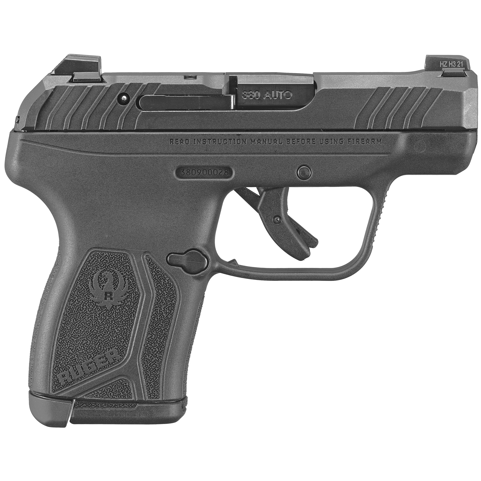 Ruger LCP MAX Double Action Only 2.8″ 380 ACP 10rd Night Sight Front Only – Black