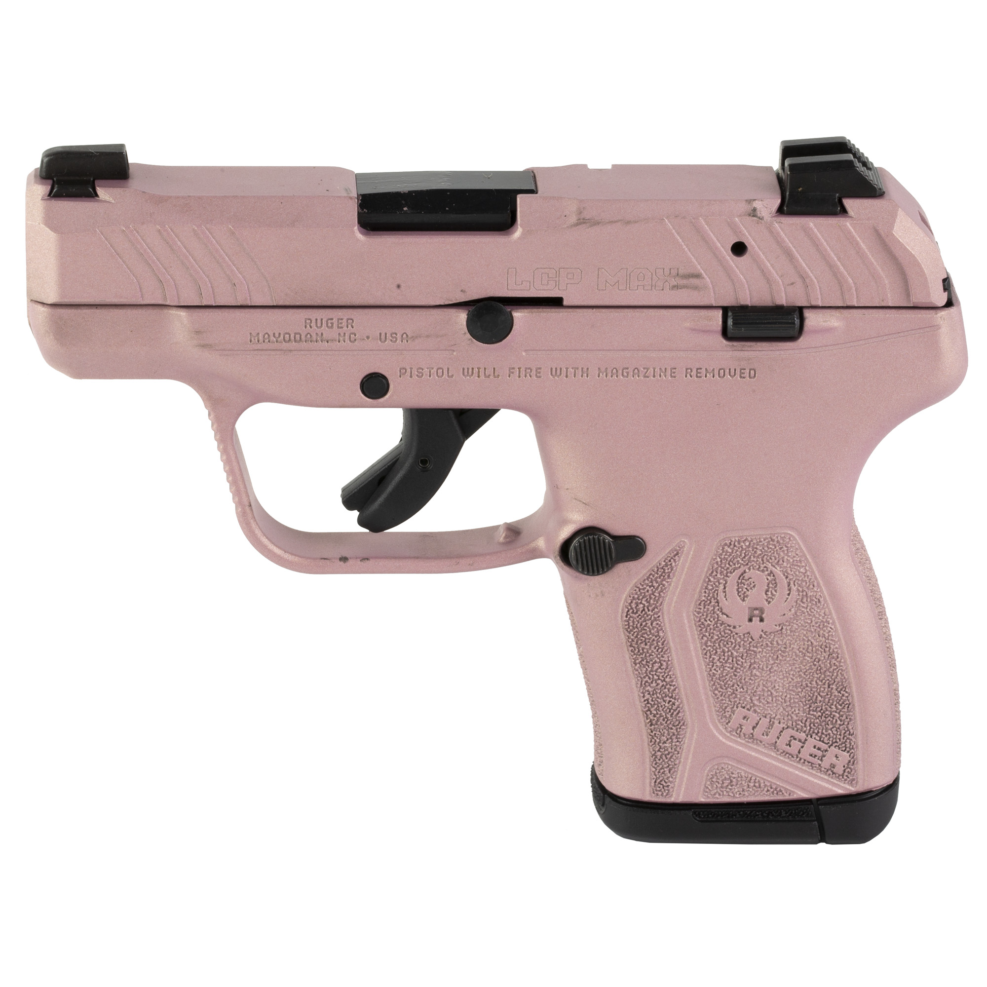 Ruger LCP MAX Double Action Only 2.8″ 380 ACP 10rd Night Sight Front Only – Rose Gold