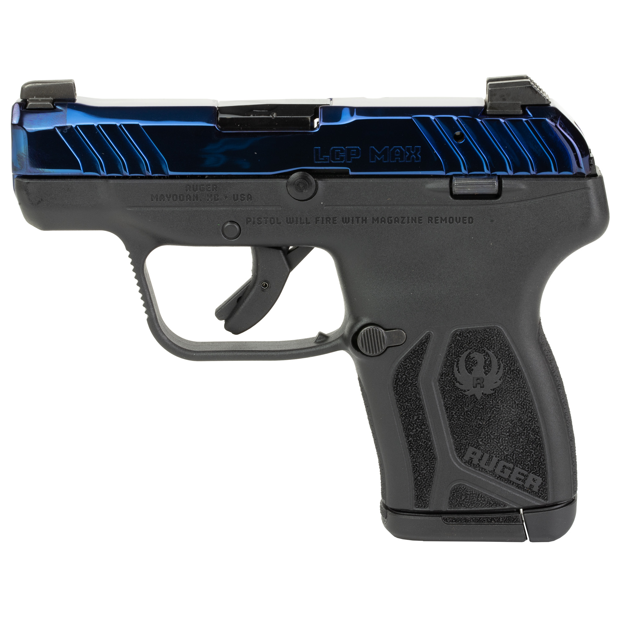 Ruger LCP MAX 2.8″ 380 ACP 10rd Night Sight Front Only – Sapphire