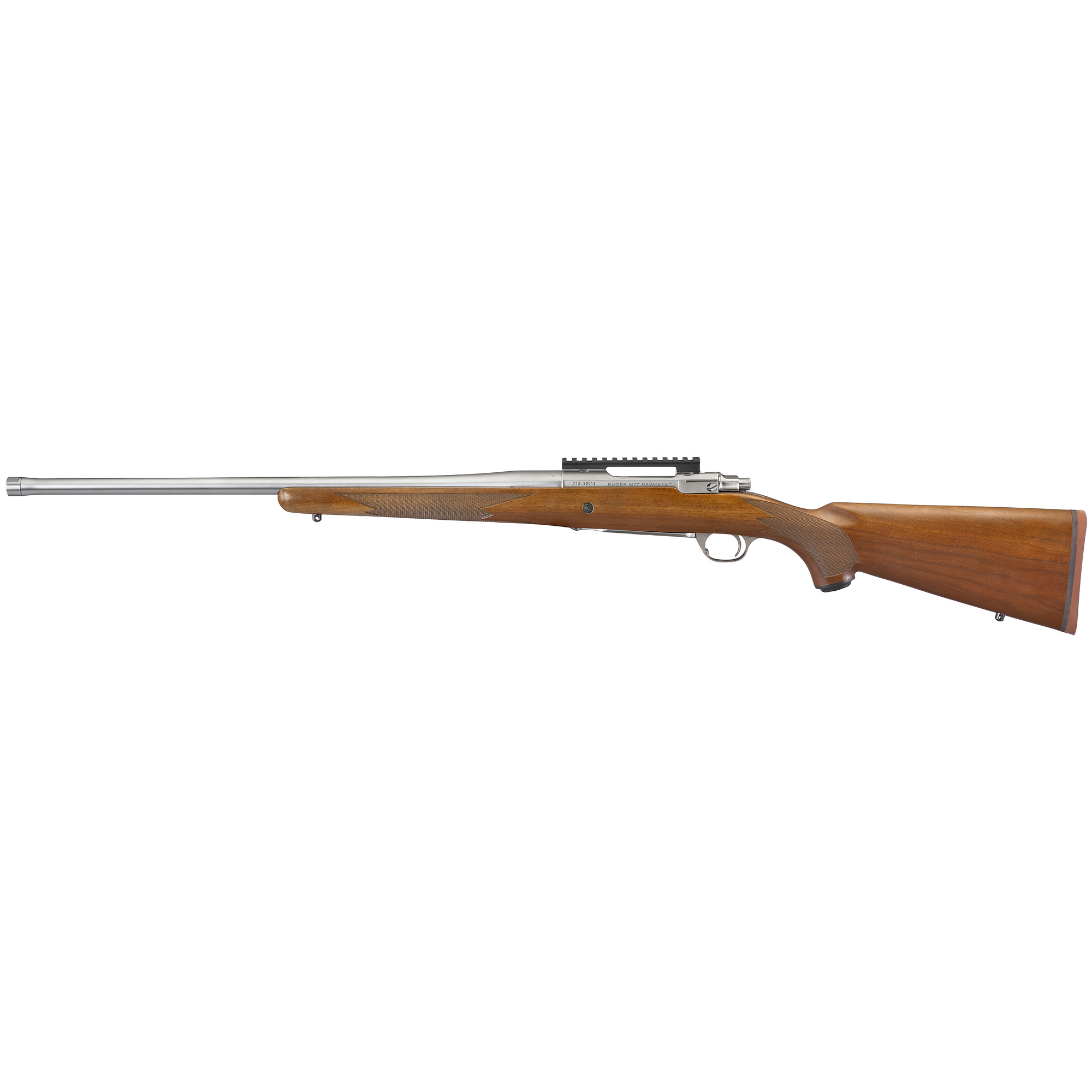 Ruger Hawkeye Hunter Rifle 24″ 204 Ruger 5rd – Silver