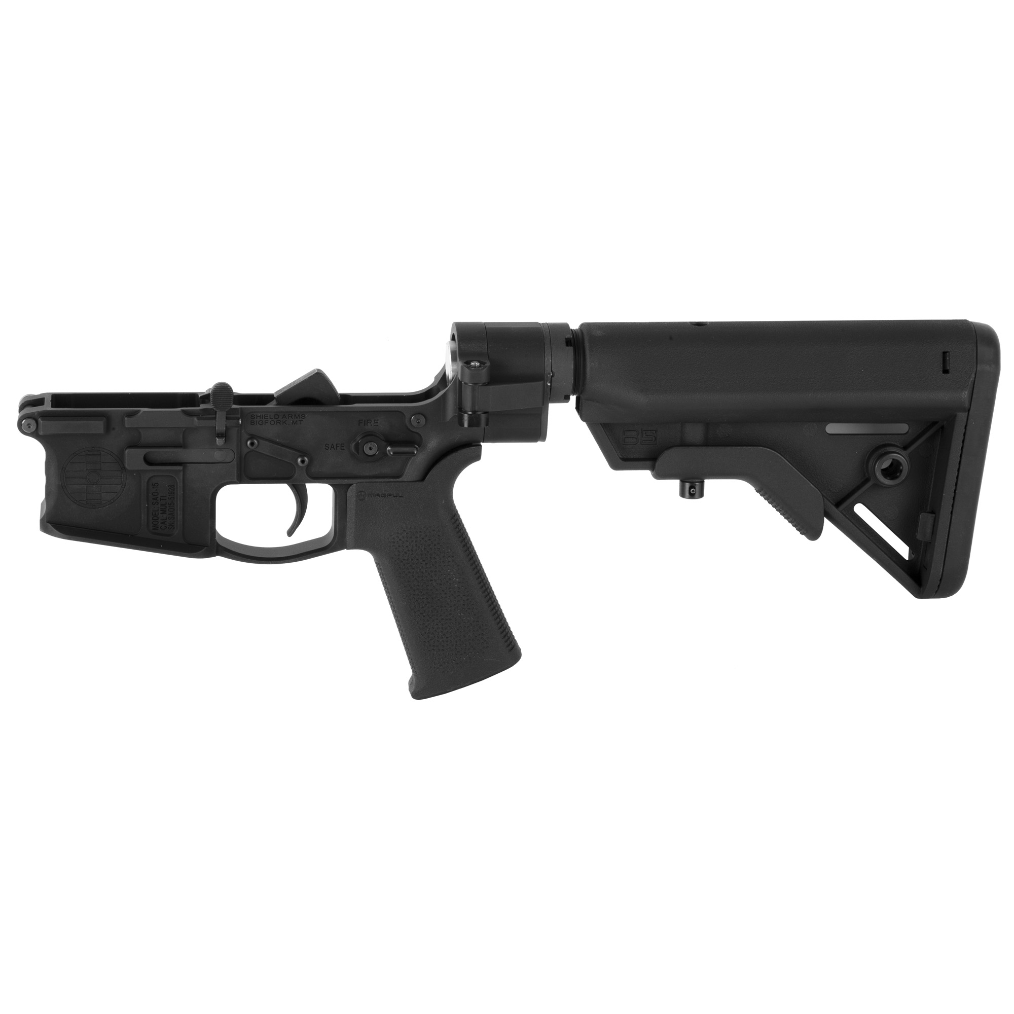 Shield Arms SA-15 Folding Complete Lower Receiver 223 Remington 556NATO – Black