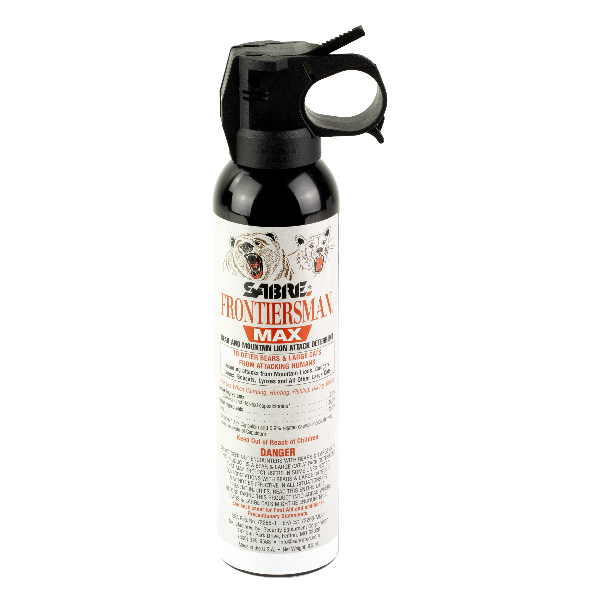 Sabre Frontiersman Max Spray 9.2oz – Black