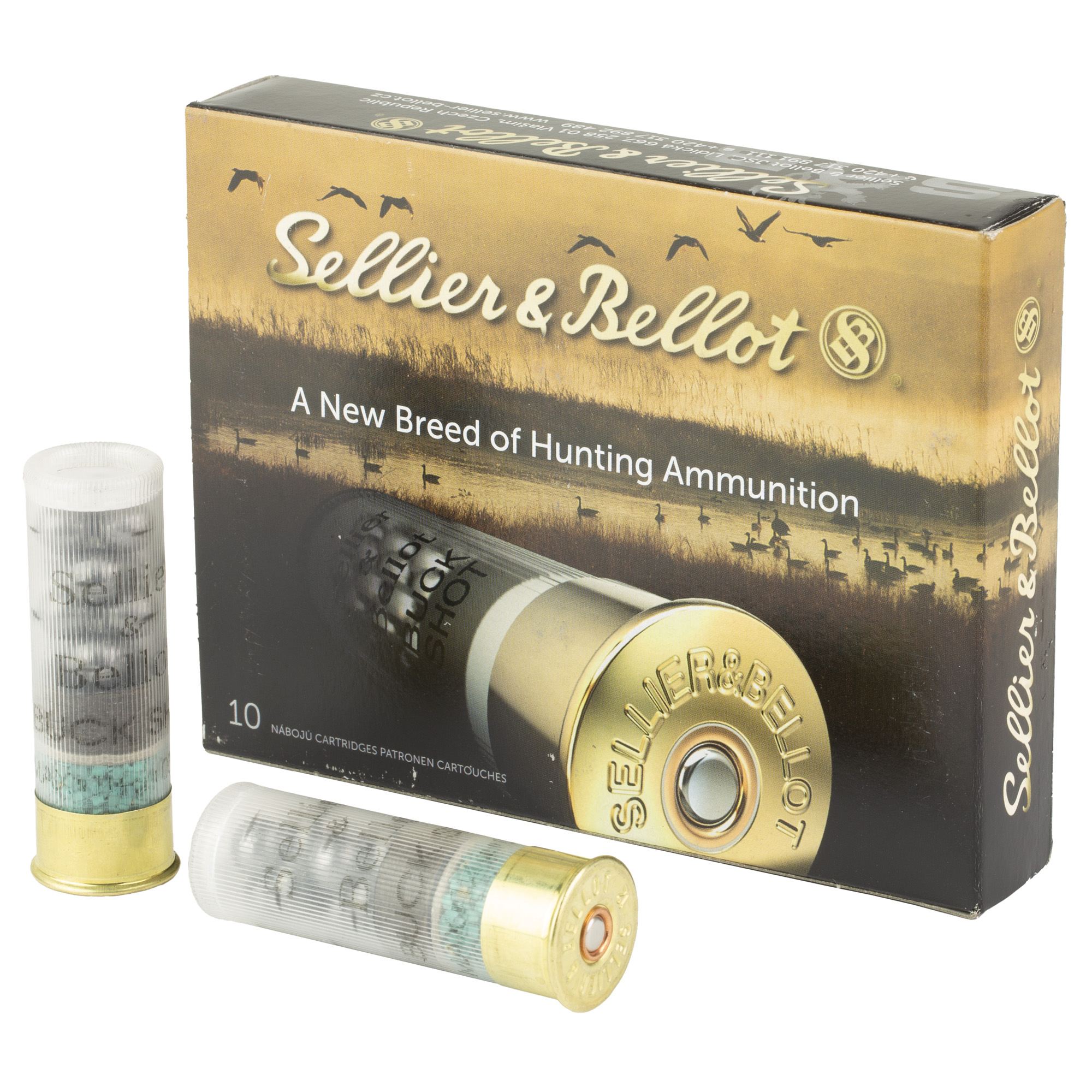 Sellier & Bellot Shotshell 12 Gauge 2.75″ 00 Buck Buckshot – 10rd