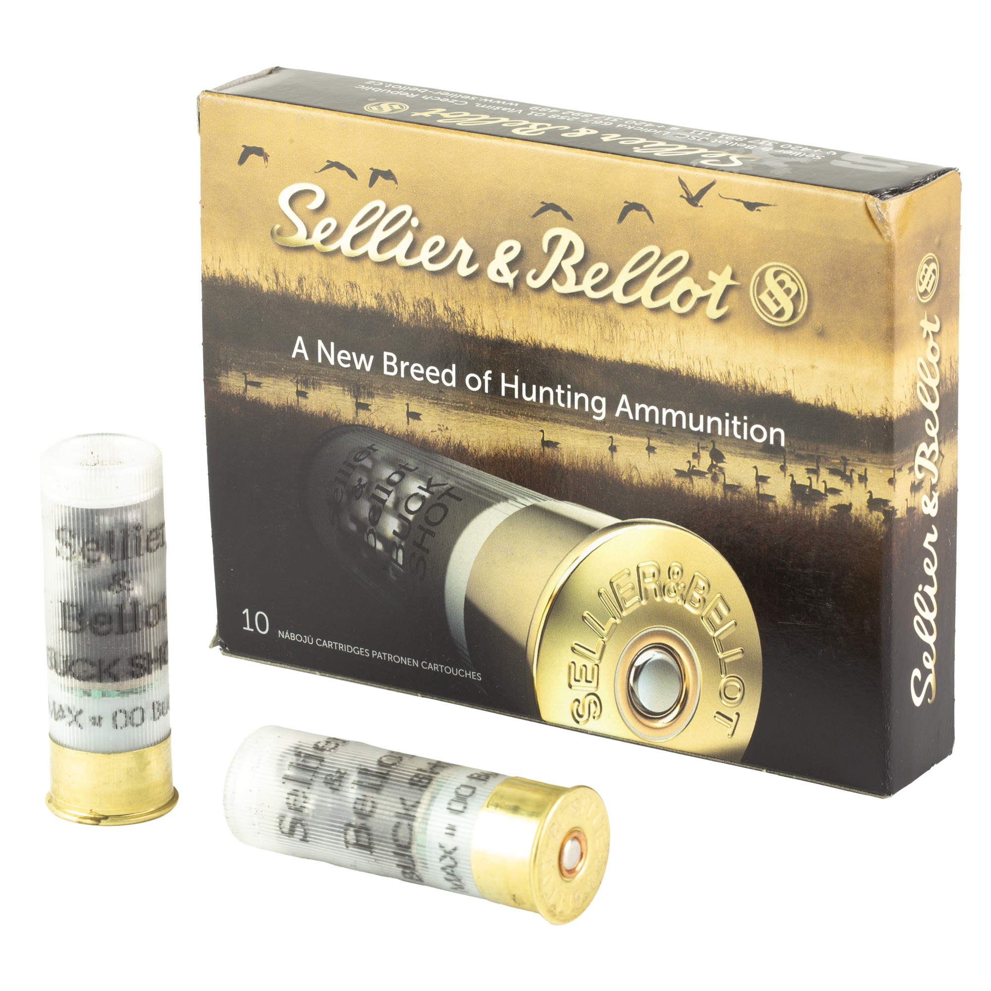 Sellier & Bellot Shotshell 12 Gauge 2.75″ 00 Buck Buckshot – 10rd