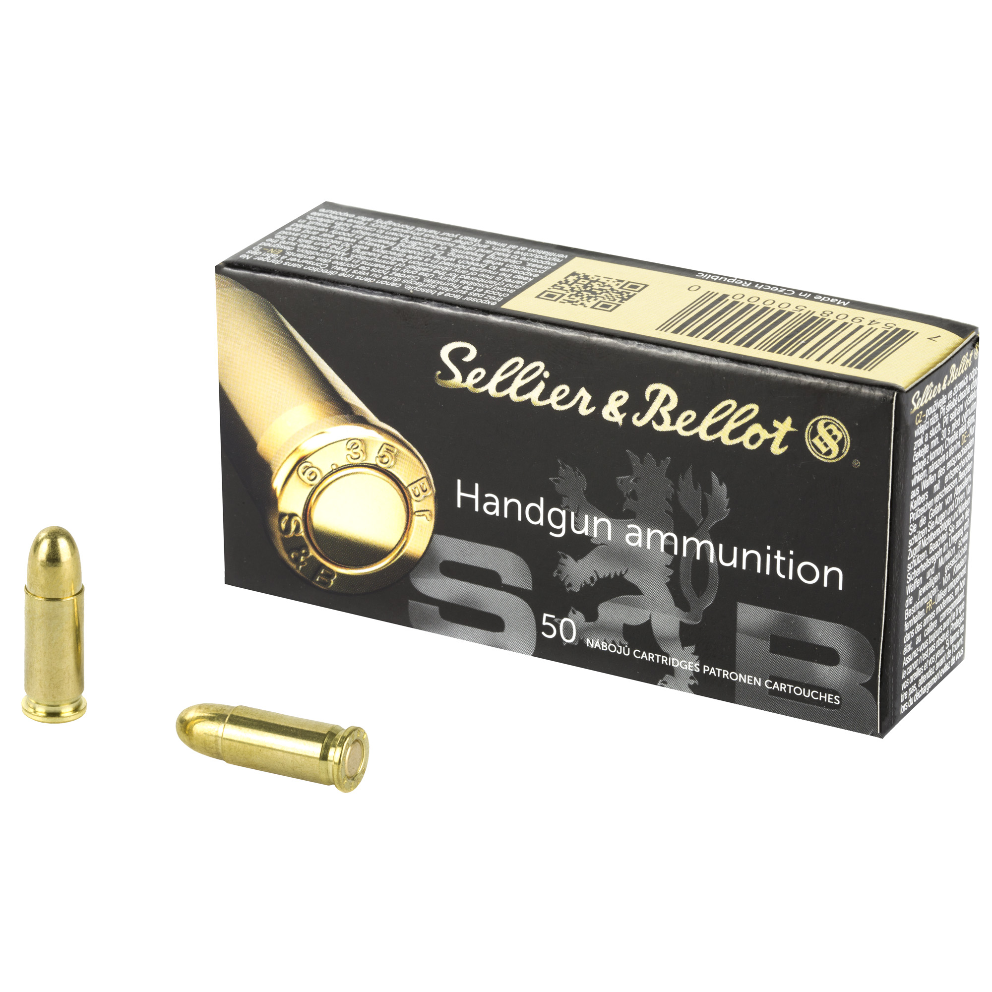 Sellier & Bellot Pistol 25 ACP 50gr Full Metal Jacket – 50rd