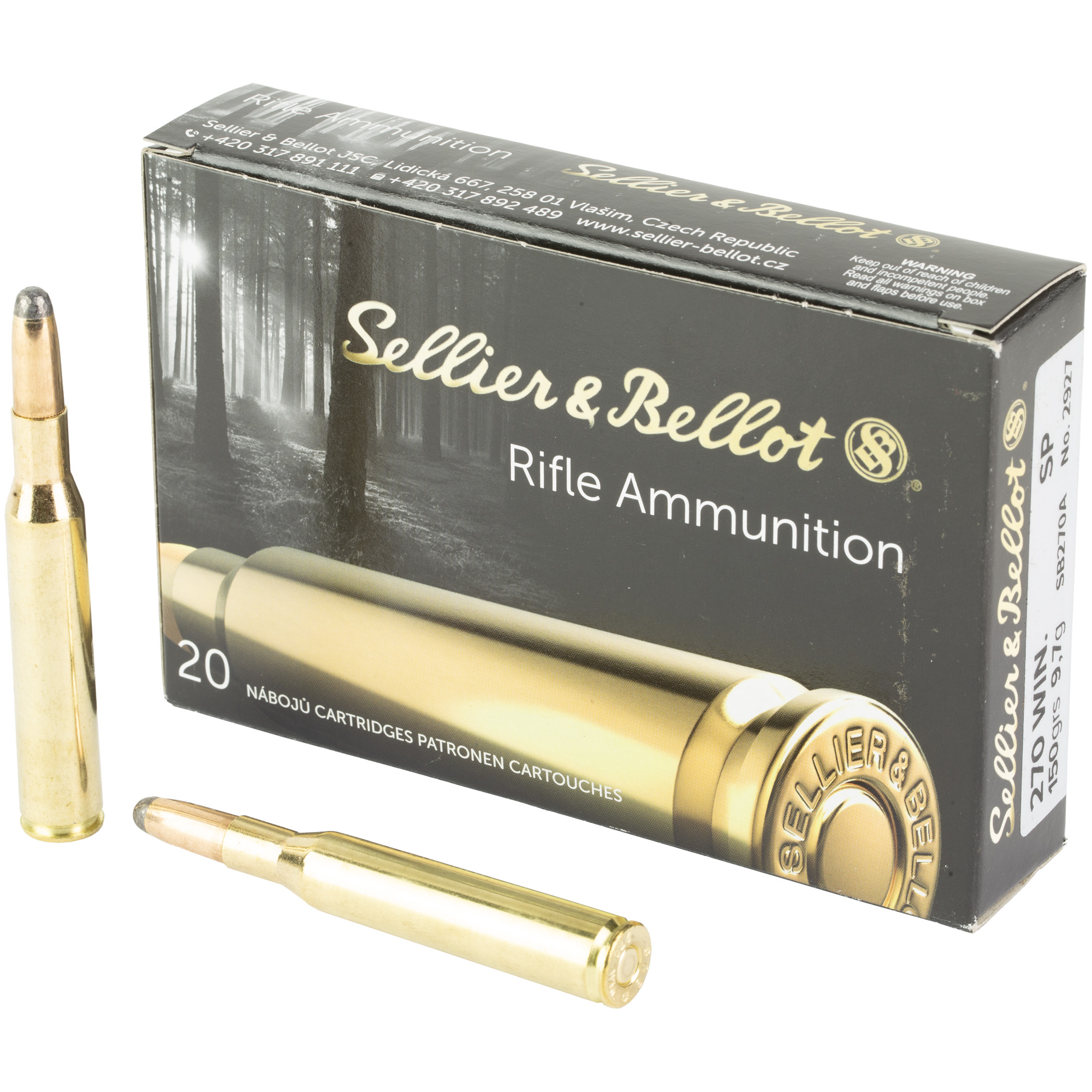 Sellier & Bellot Rifle 270 Winchester 150gr Soft Point – 20rd