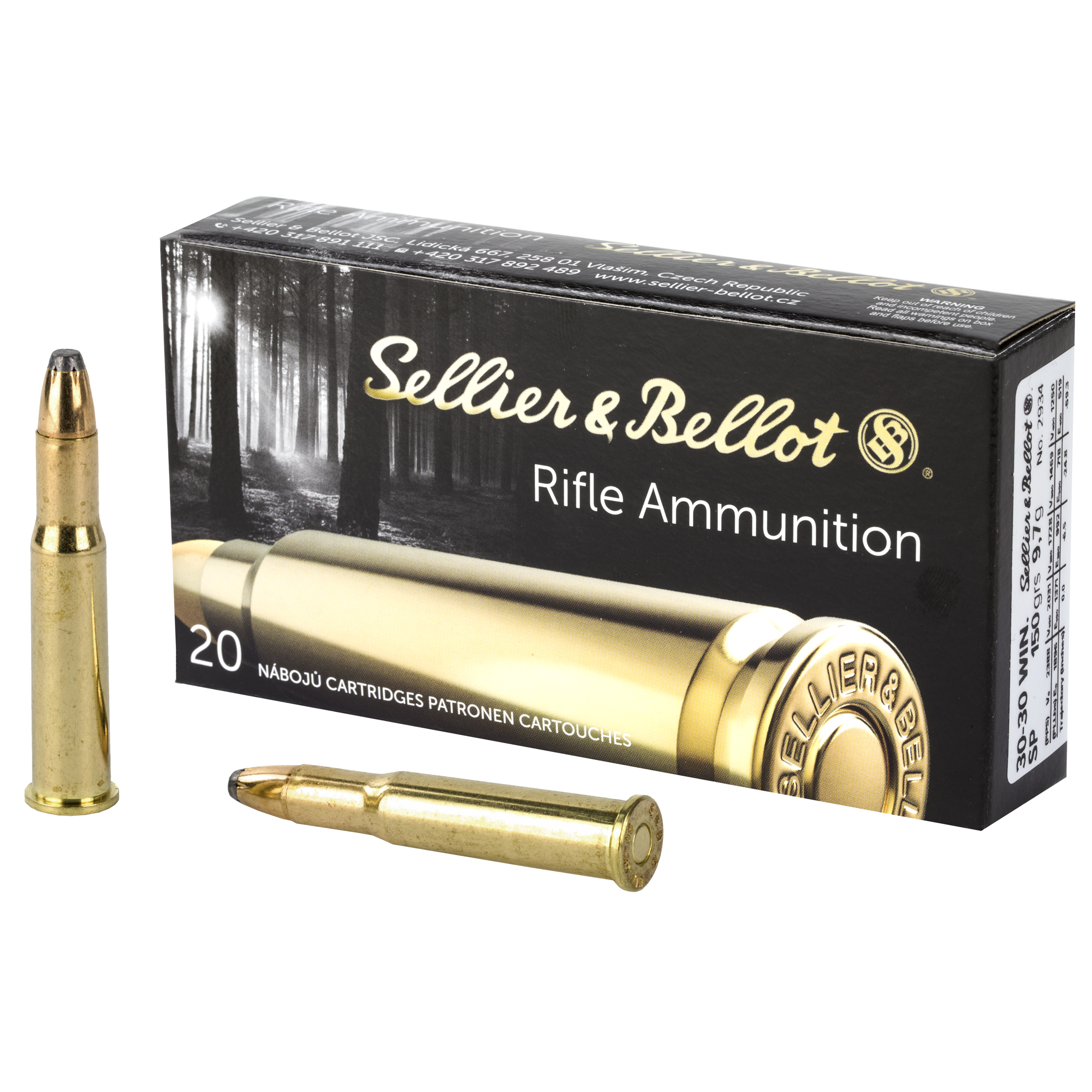 Sellier & Bellot Rifle 30-30 Winchester 150gr Soft Point – 20rd