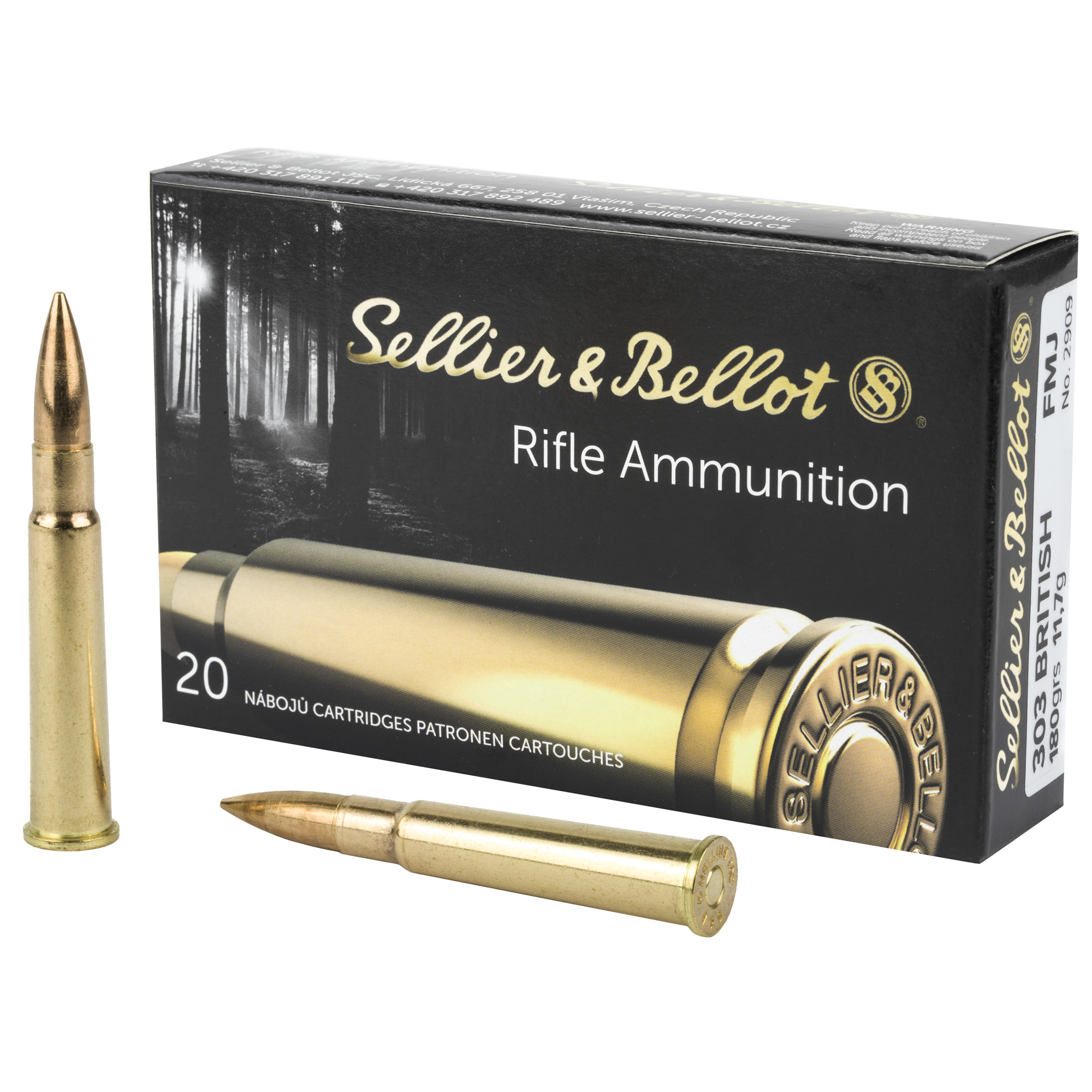 Sellier & Bellot Rifle 303 British 180gr Full Metal Jacket – 20rd