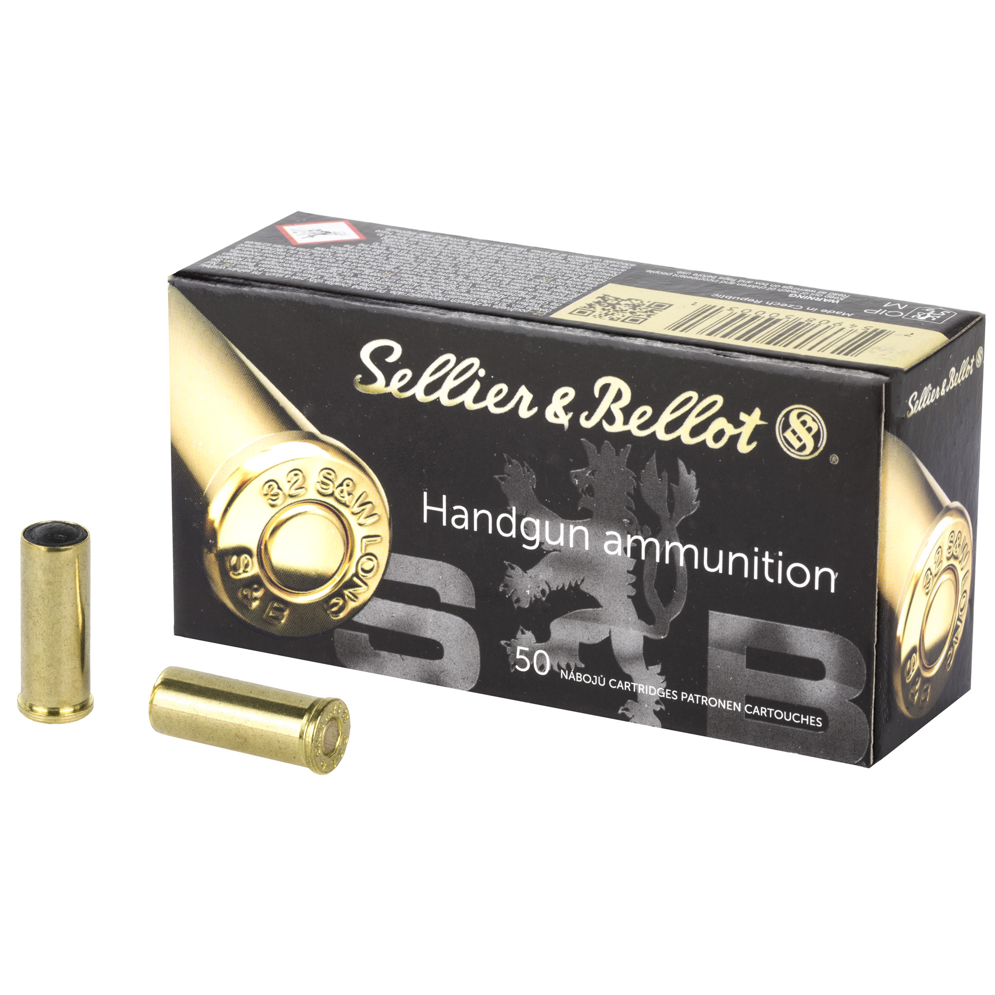 Sellier & Bellot Pistol 32 S&W Long 100gr Lead Wadcutter – 50rd