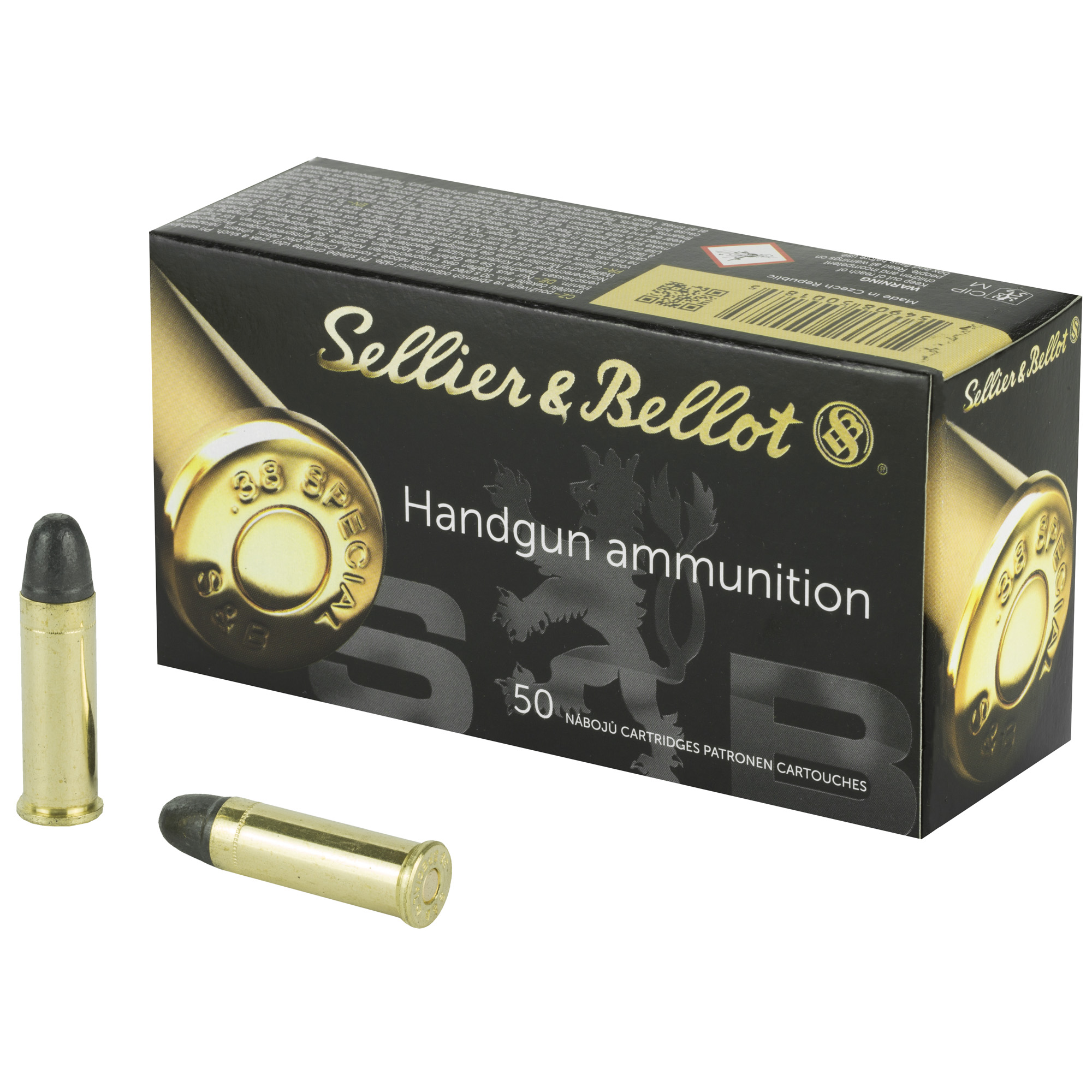 Sellier & Bellot Pistol 38 Special 158gr Lead Round Nose – 50rd