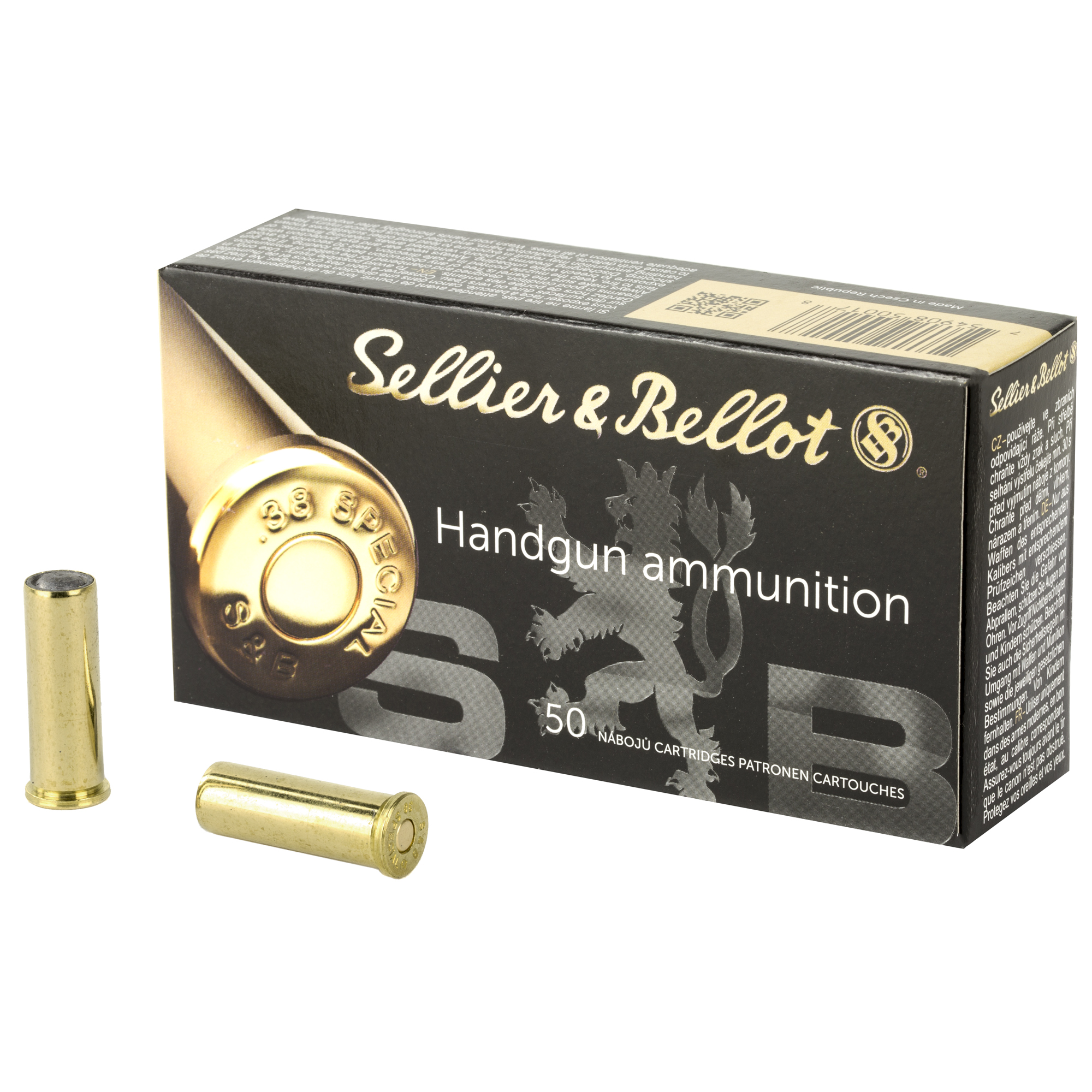 Sellier & Bellot Pistol 38 Special 148gr Lead Wadcutter – 50rd