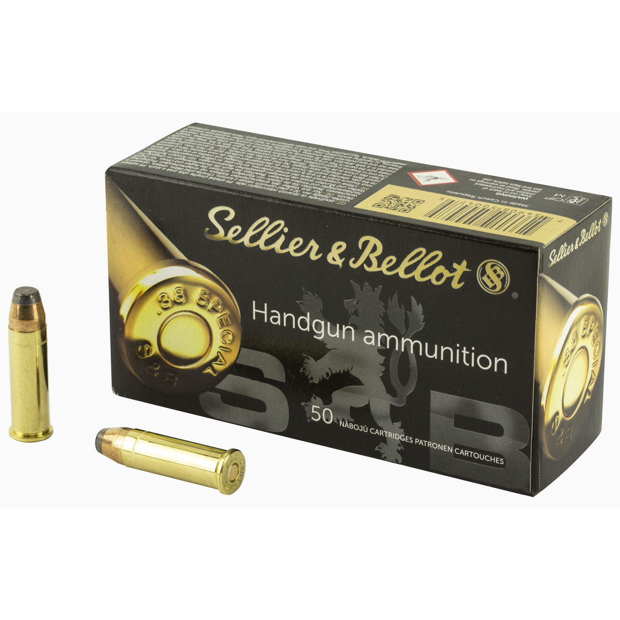 Sellier & Bellot Pistol 38 Special 158gr Soft Point – 50rd